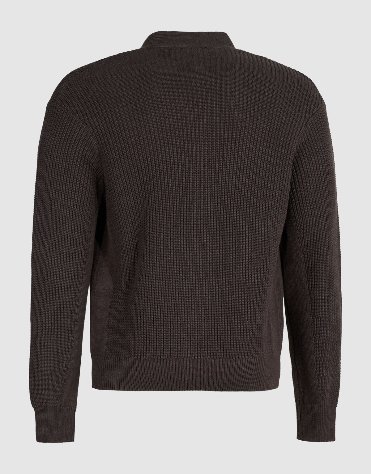 Heavy Gebreid Vest Donkerbruin SHOEBY MEN