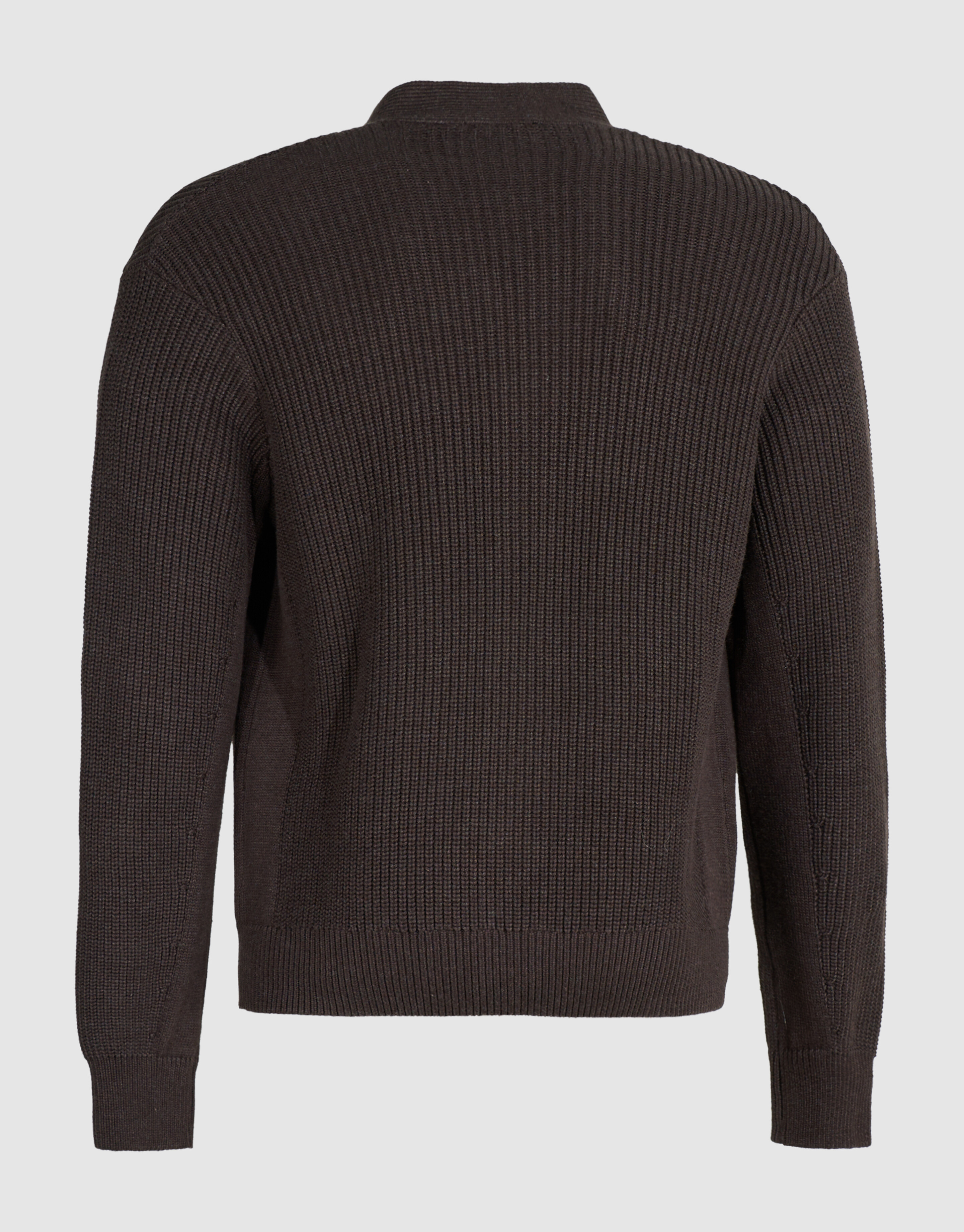 Heavy Gebreid Vest Donkerbruin SHOEBY MEN