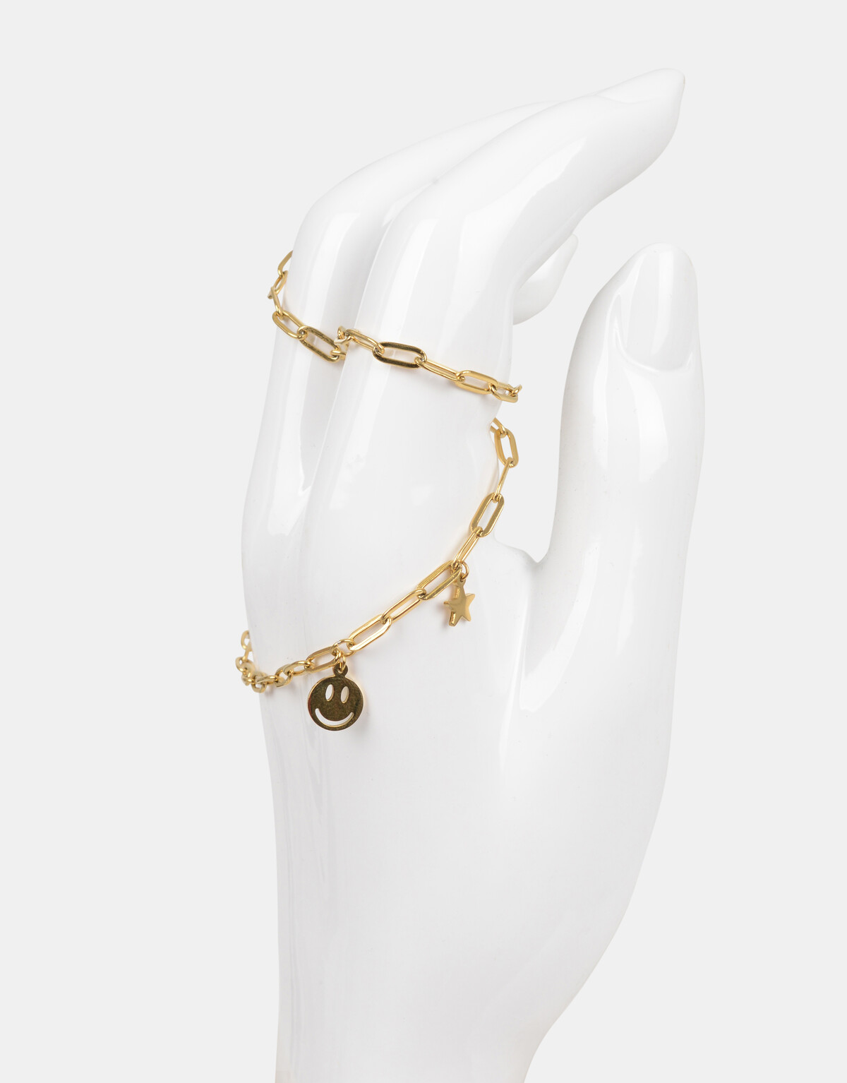 Smiley Ketting Stainless Steel ACCESSOIRES SHOEBY