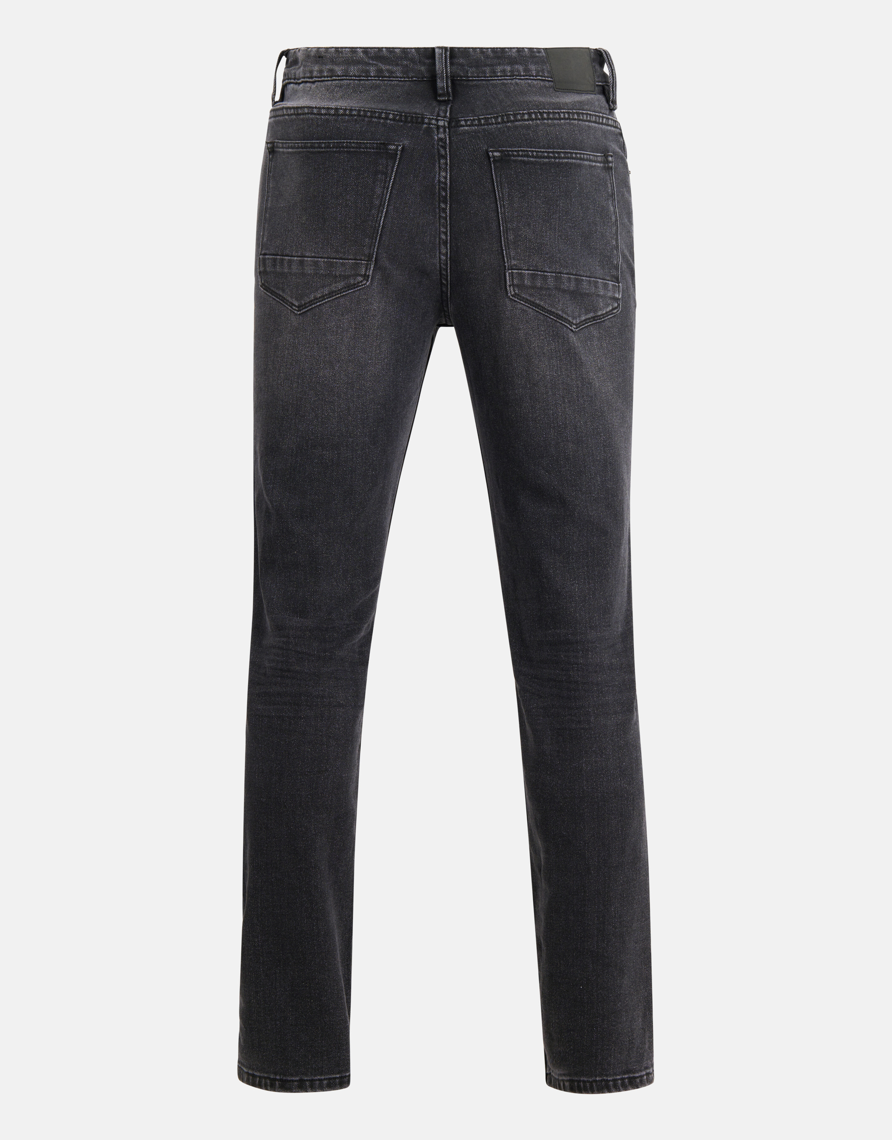 Washed Straight Fit Jeans Zwart L34 SHOEBY MEN
