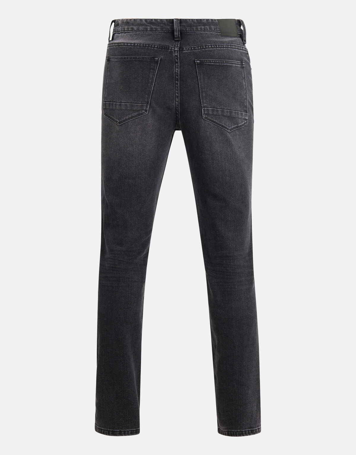 Washed Straight Fit Jeans Zwart L34 SHOEBY MEN