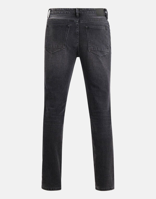 Washed Straight Fit Jeans Zwart L34 SHOEBY MEN