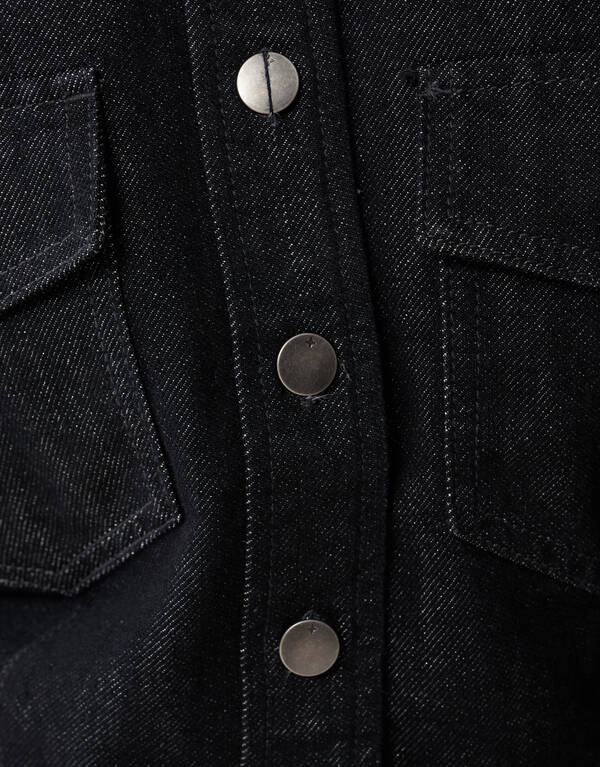 Zandloper Denim Blouse Zwart SHOEBY WOMEN