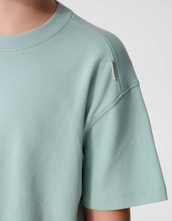 Basis Label T-Shirt Lichtgroen SHOEBY BOYS