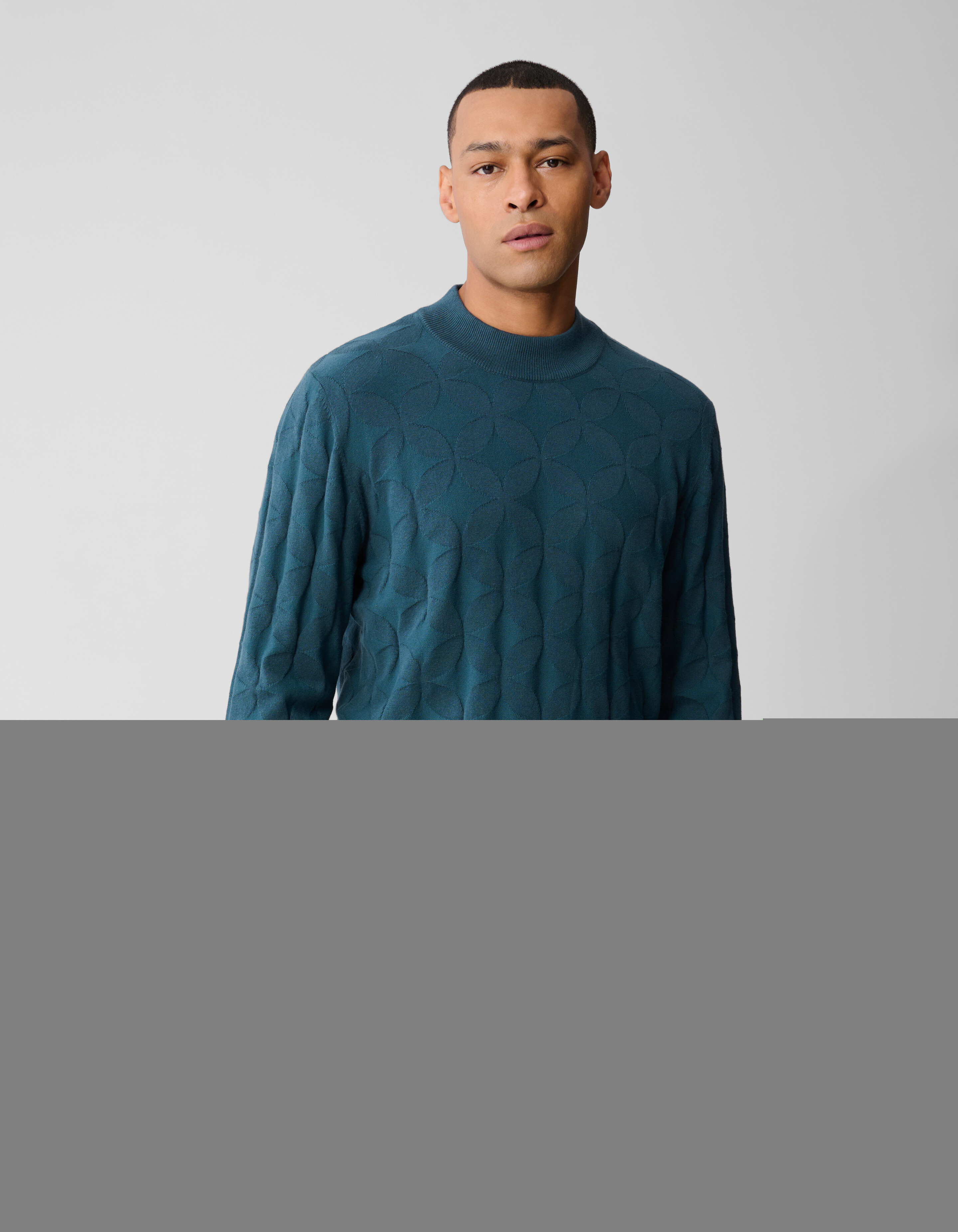 Sparkle Gebreide Trui Donkergroen SHOEBY MEN