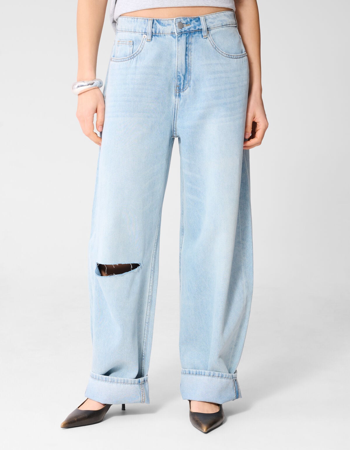 Straight Fit Jeans Bleached By Monica SHOEBY WOMEN