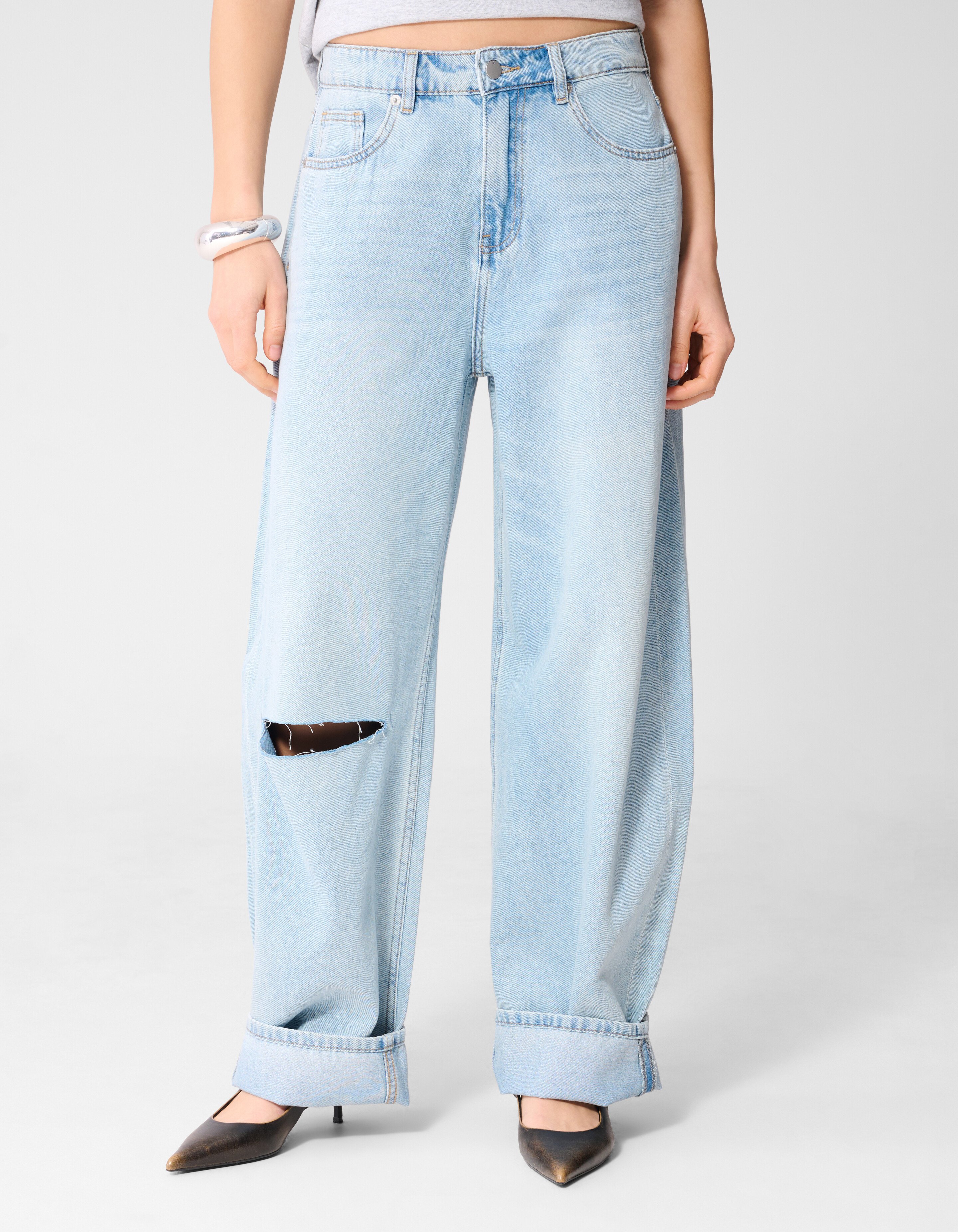 Straight Fit Jeans Bleached By Monica SHOEBY WOMEN