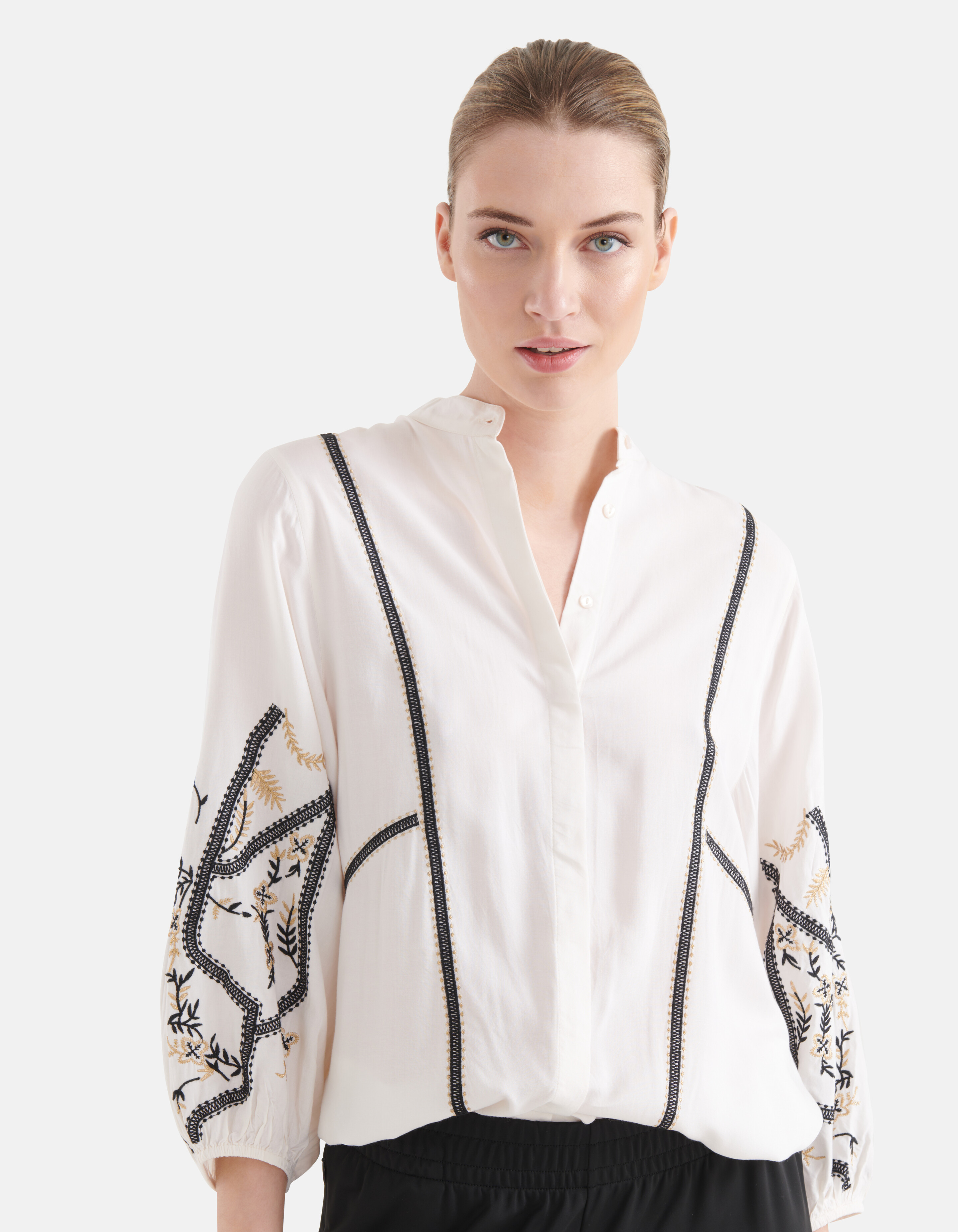 Embroidery Blouse Gebroken Wit By Mieke SHOEBY WOMEN