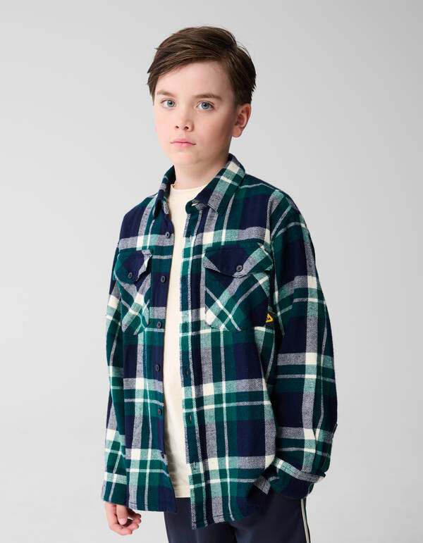 Geruit Overshirt Donkerblauw Shoeby X Vingino SHOEBY BOYS