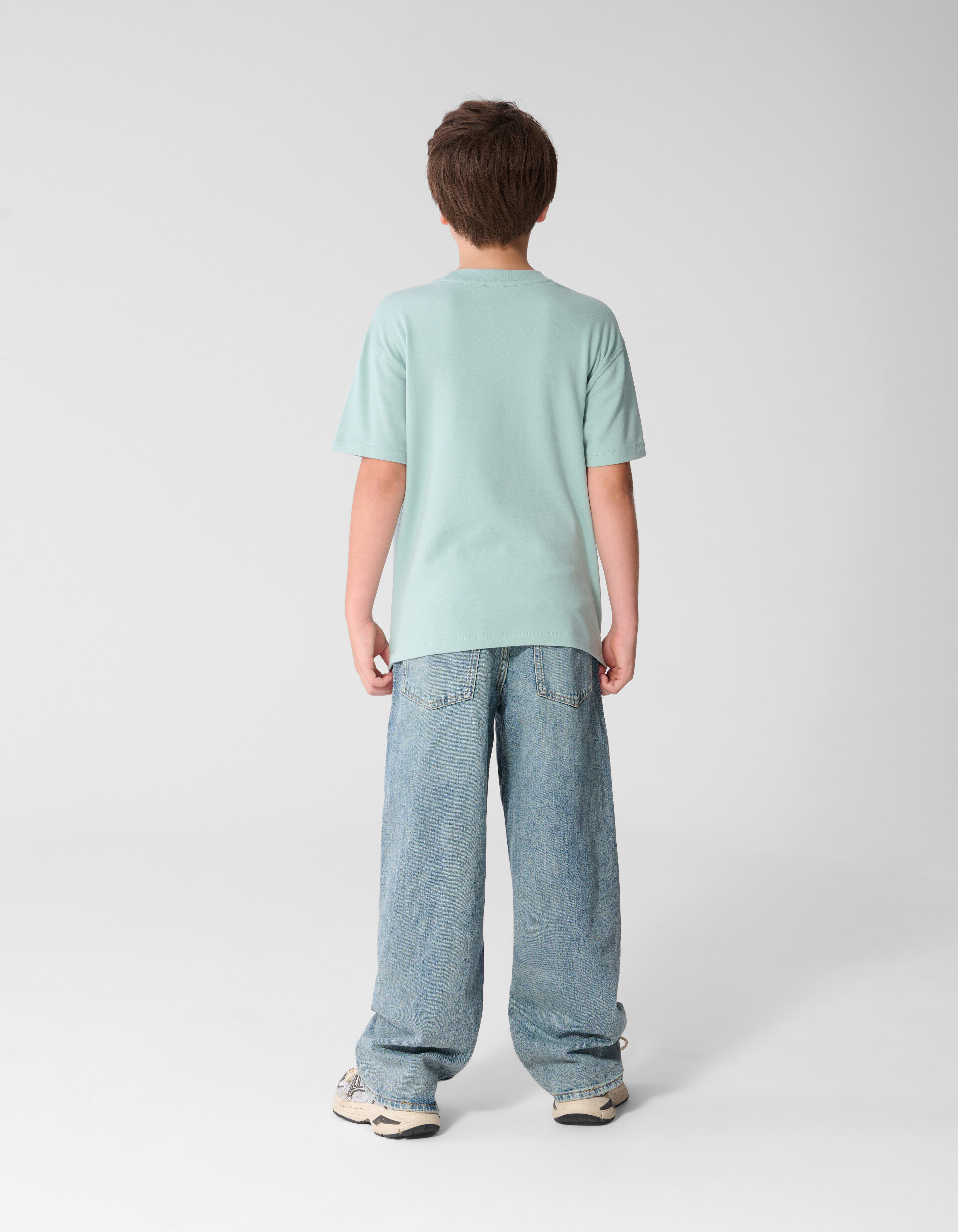 Basis Label T-Shirt Lichtgroen SHOEBY BOYS
