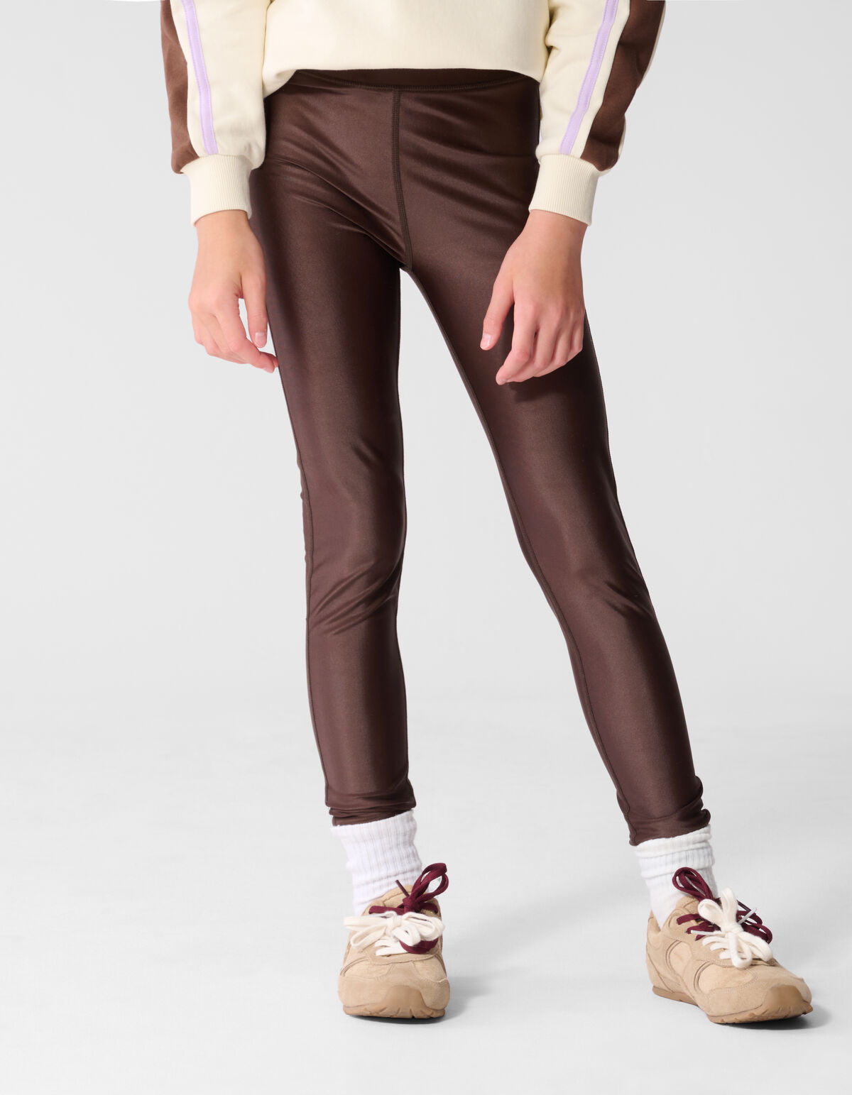 Shiny Legging Donkerbruin SHOEBY GIRLS