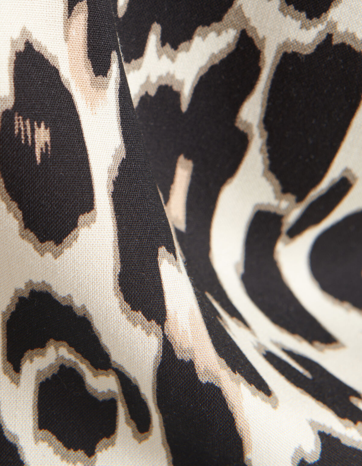 Leopard V-hals Top Bruin SHOEBY WOMEN