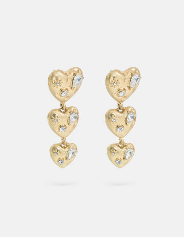Multi Heart Oorbellen Goud SHOEBY ACCESSOIRES