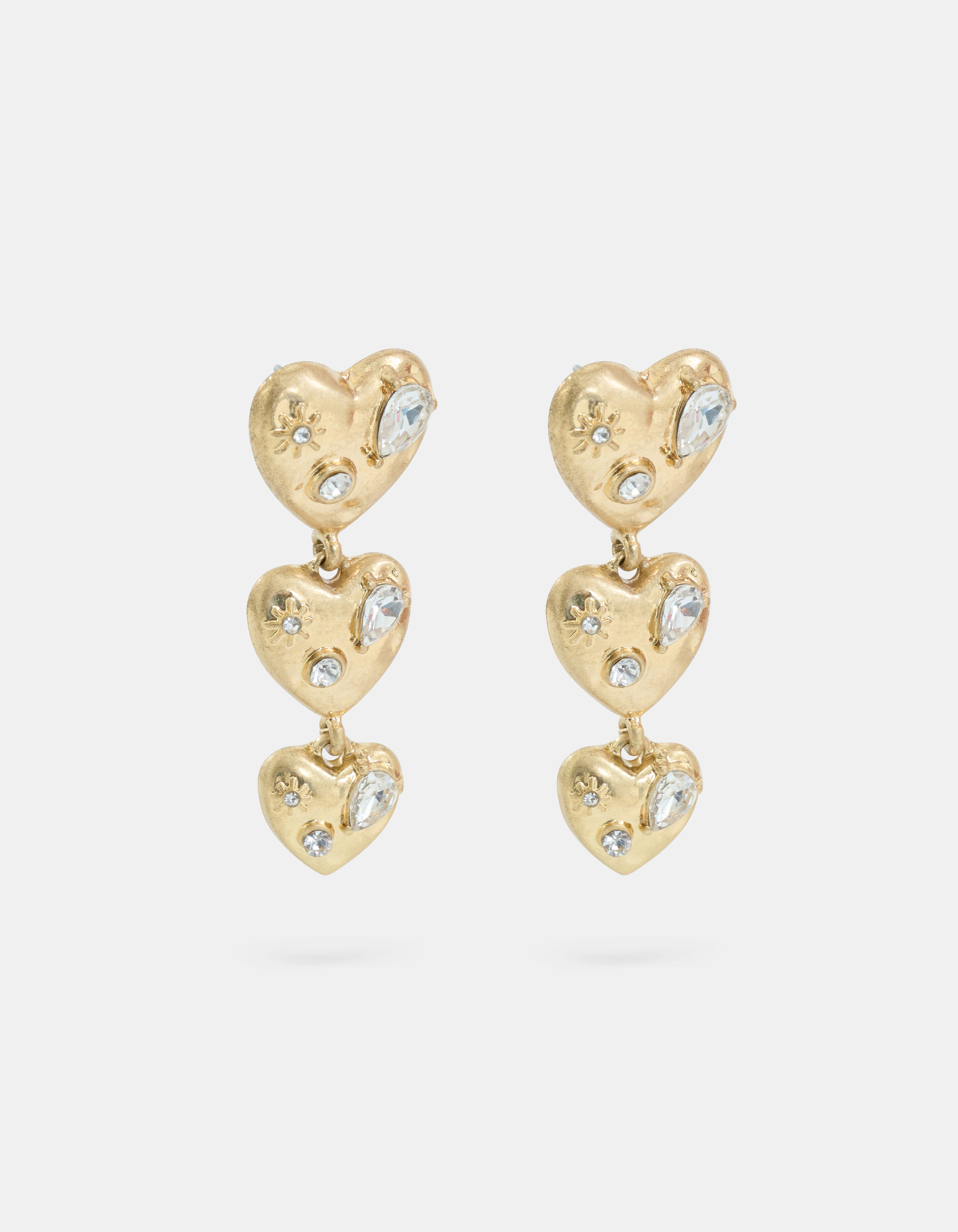 Multi Heart Oorbellen Goud SHOEBY ACCESSOIRES
