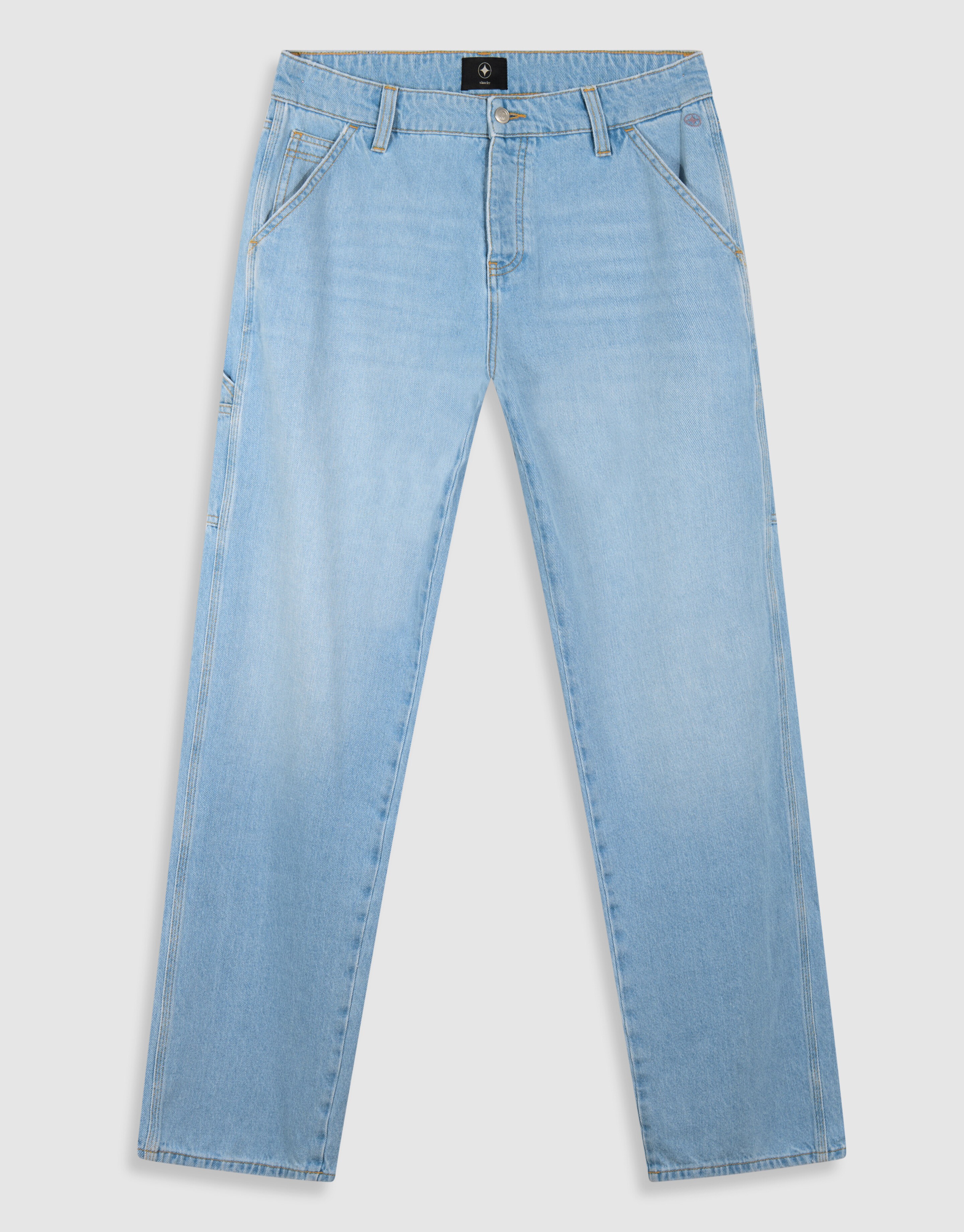 Carpenter Relaxed Fit Jeans Bleached L32 SHOEBY MEN