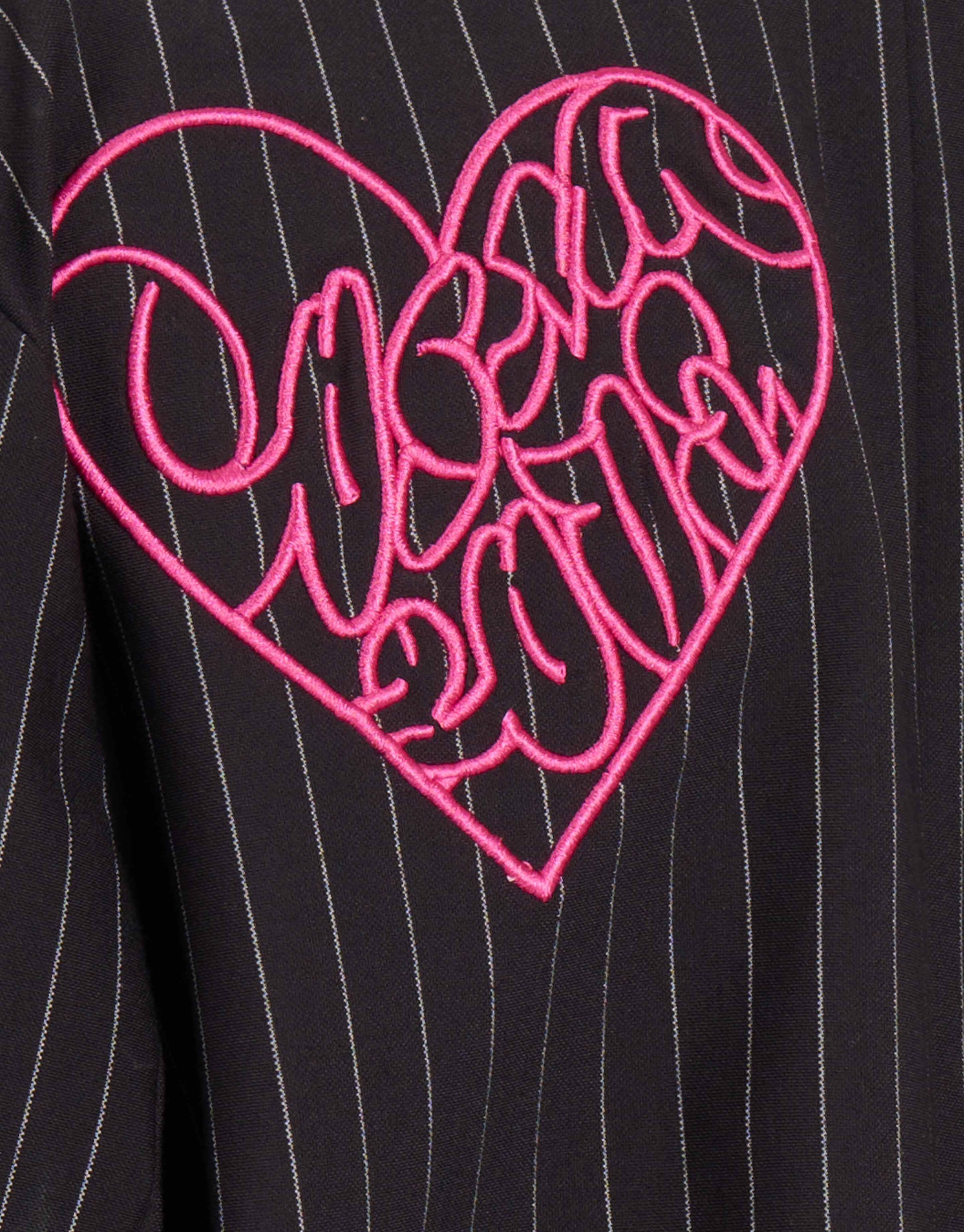 Pinstripe Blazer Donkergrijs SHOEBY GIRLS