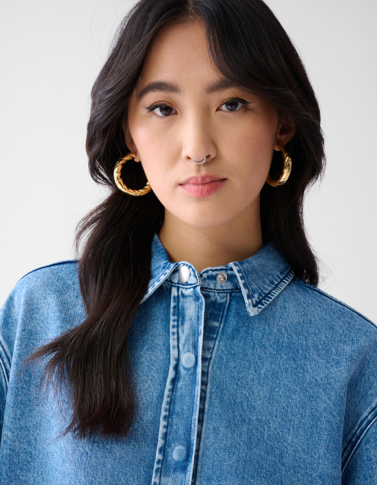 Denim Blouse Mediumstone SHOEBY WOMEN