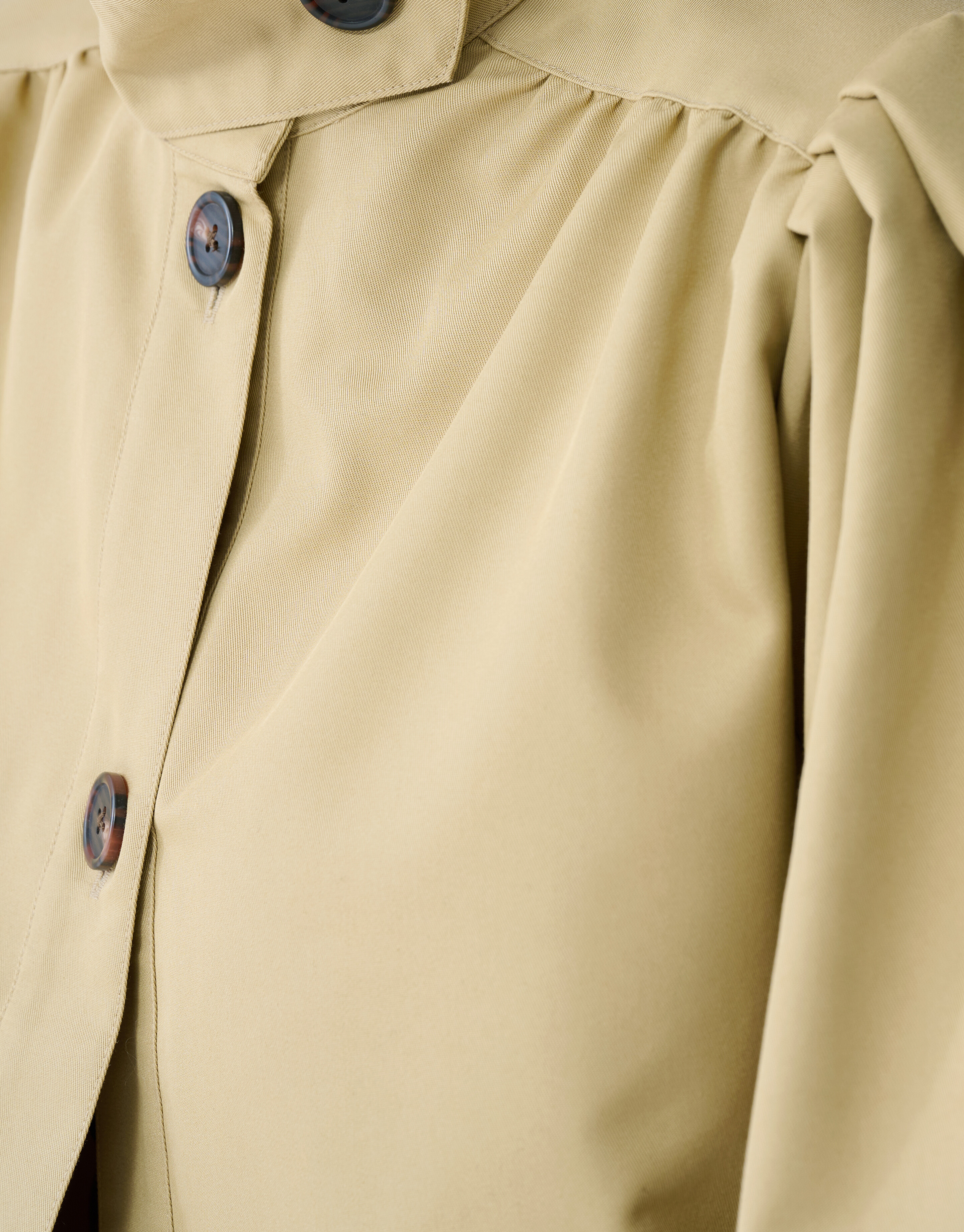 Cropped Trench Coat Lichtbruin SHOEBY WOMEN
