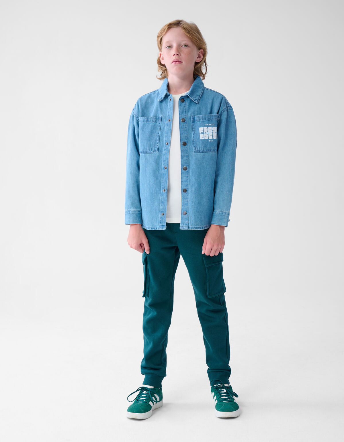 Denim Overhemd Blauw SHOEBY BOYS