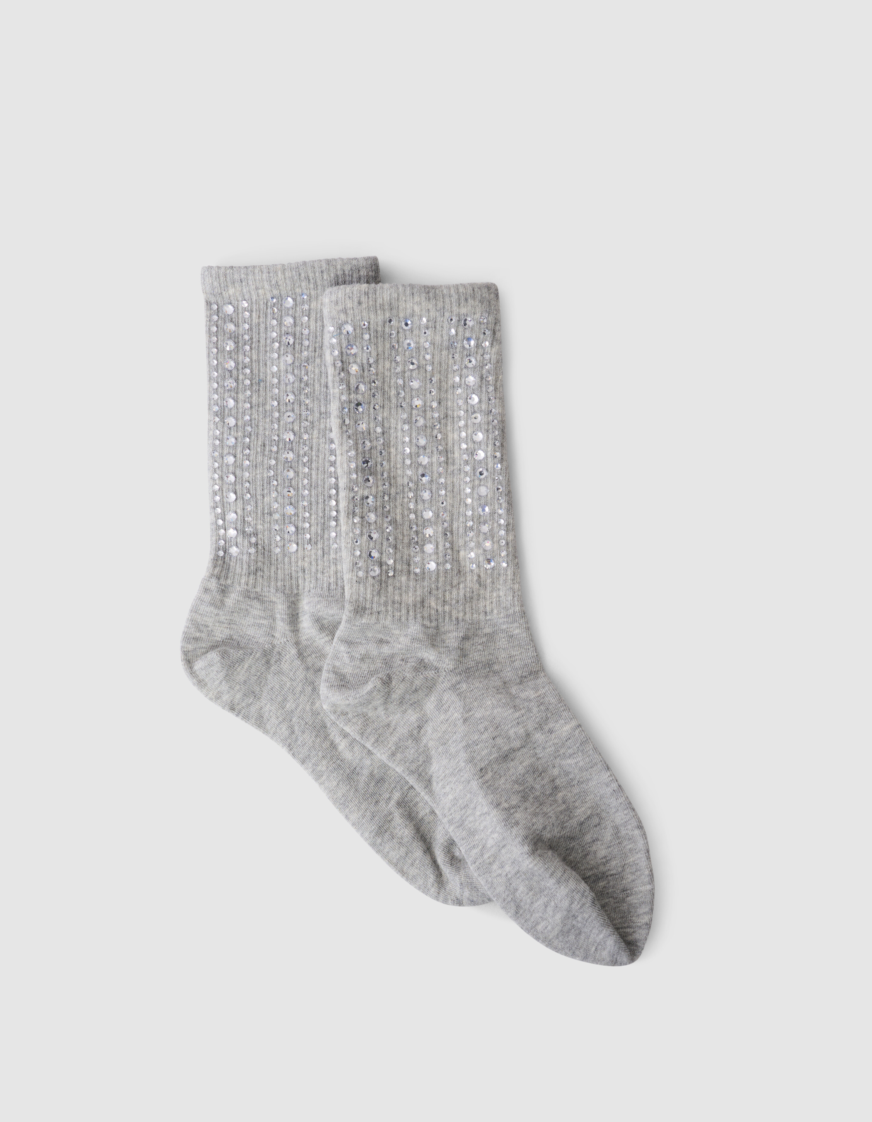 Strass Sok Lichtgrijs SHOEBY ACCESSOIRES