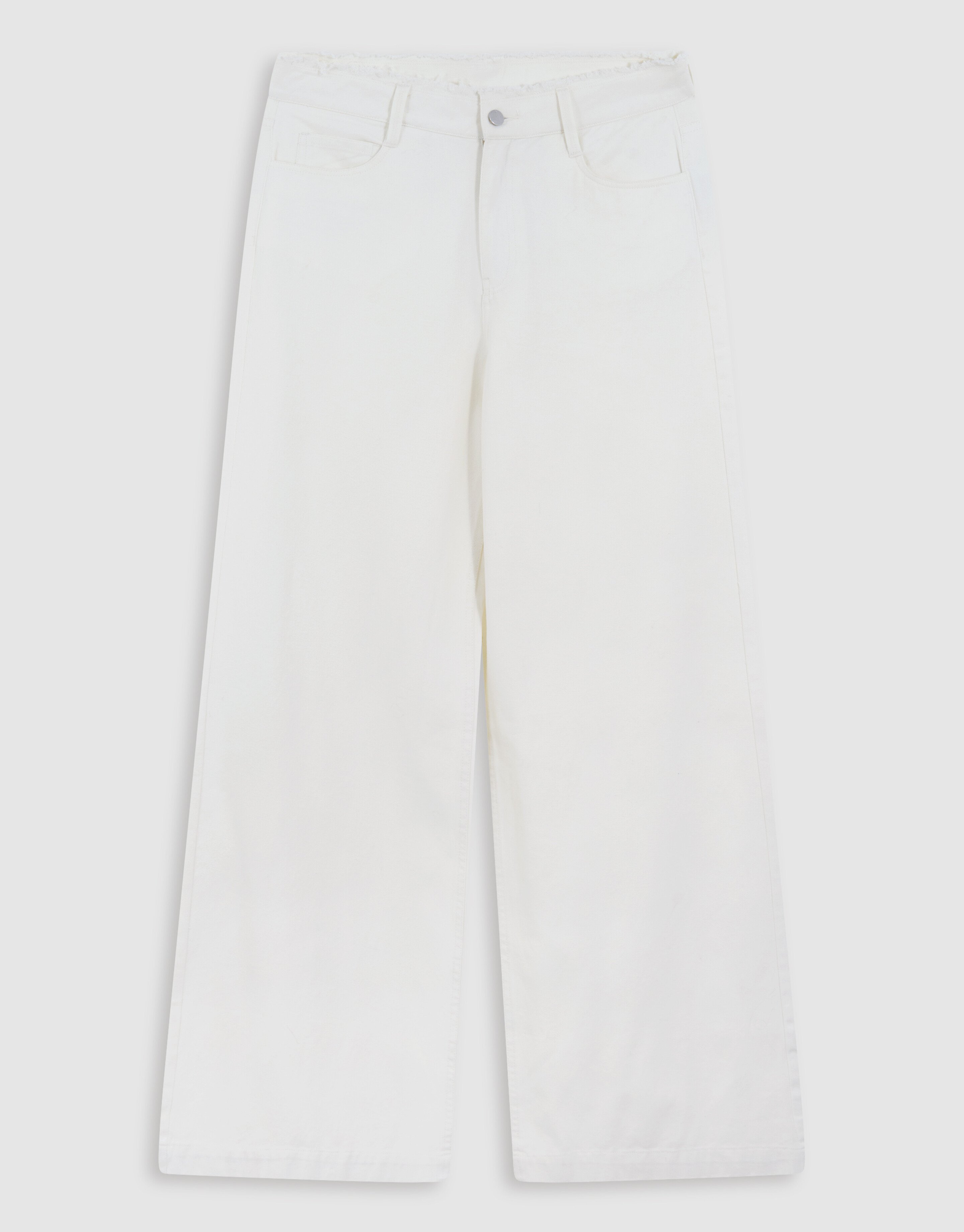 Wide Leg Fit Jeans Wit By Mieke SHOEBY WOMEN