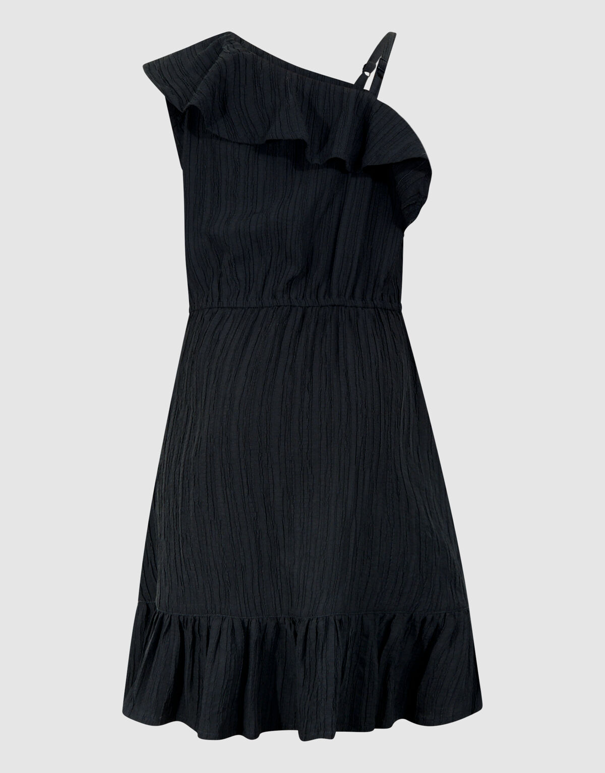 One Shoulder Jurk Donkergrijs SHOEBY GIRLS