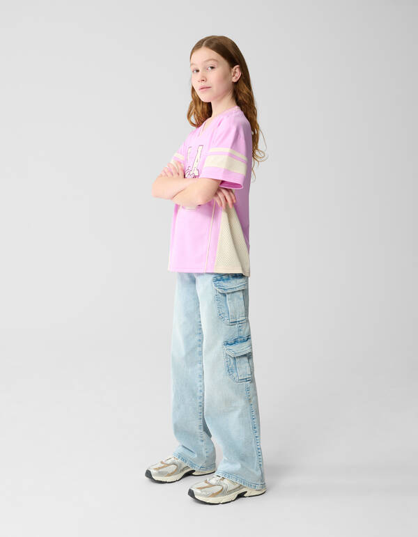 Cargo Straight Fit Jeans Bleached SHOEBY GIRLS