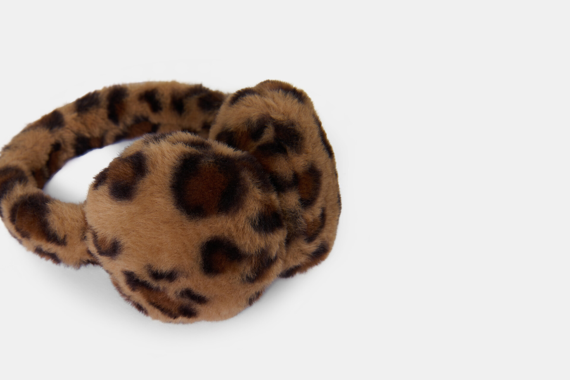 Leopard Fur Oorwarmers Bruin SHOEBY ACCESSOIRES