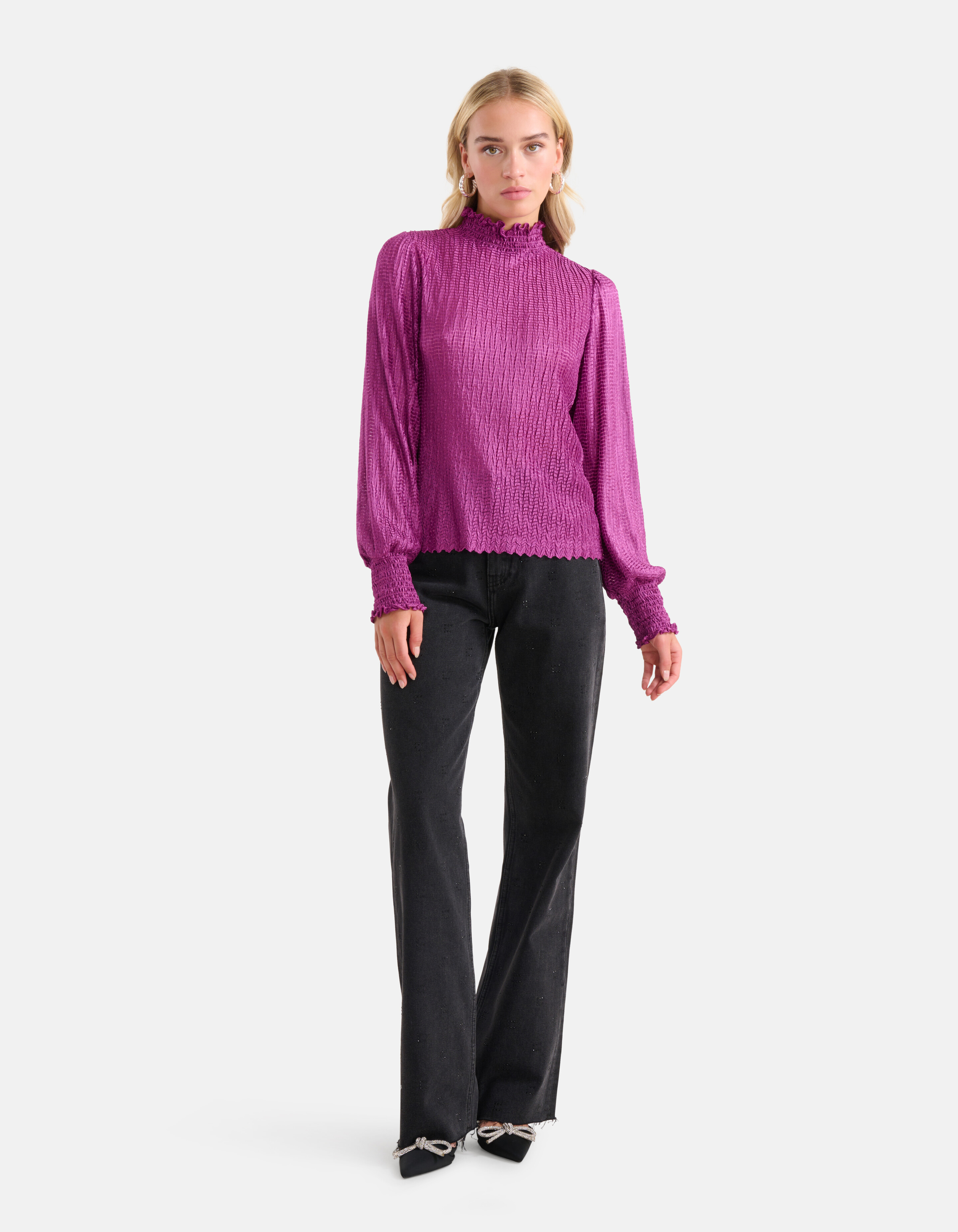 Structuur Top Paars SHOEBY WOMEN