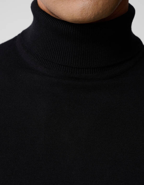 Gebreide Coltrui Zwart SHOEBY MEN