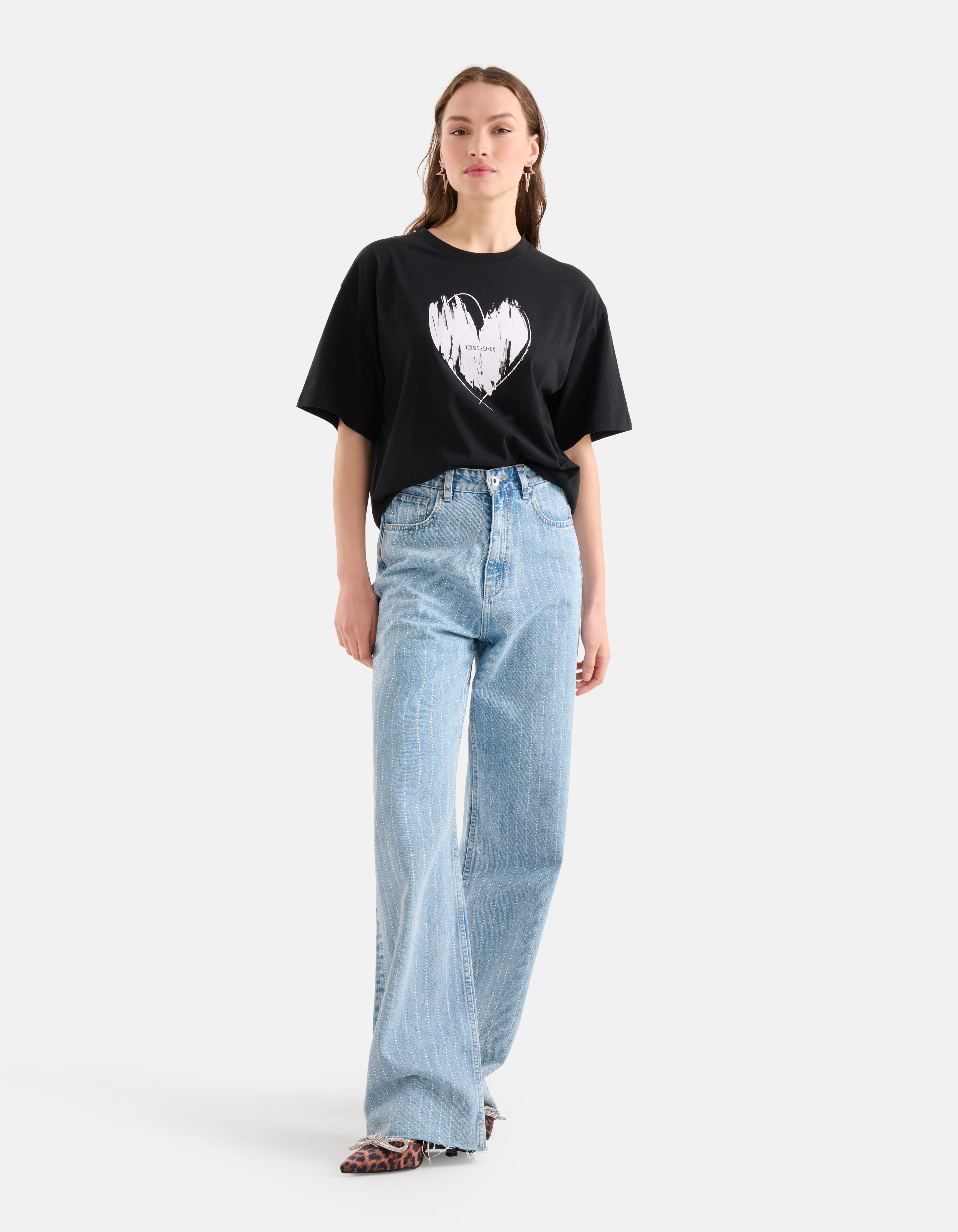 Artwork T-shirt Zwart SHOEBY WOMEN