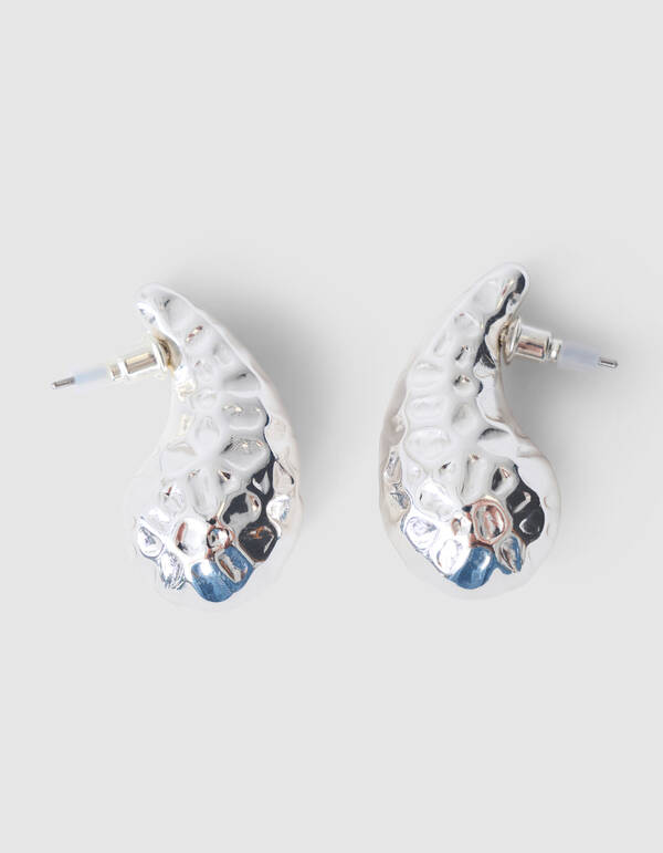Hammerd Druppel Oorbellen Zilver SHOEBY ACCESSOIRES