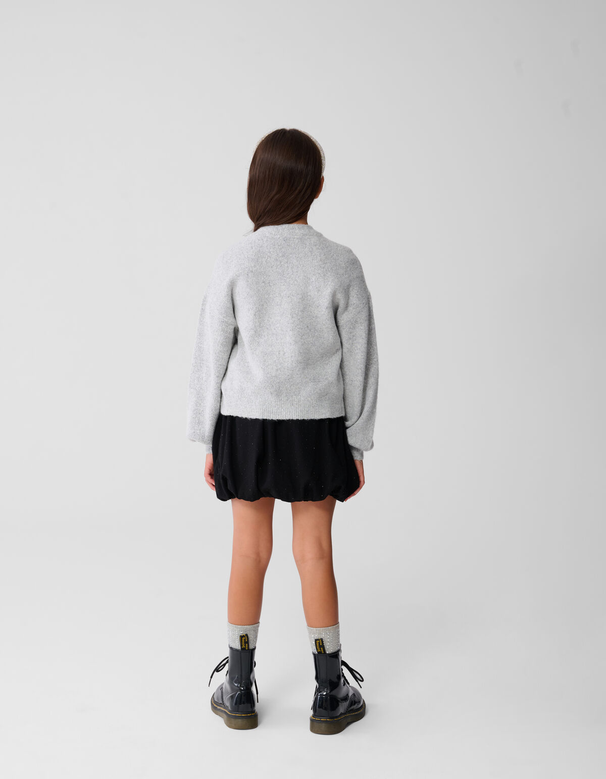 Embroidery Knit Vest Grijs SHOEBY GIRLS