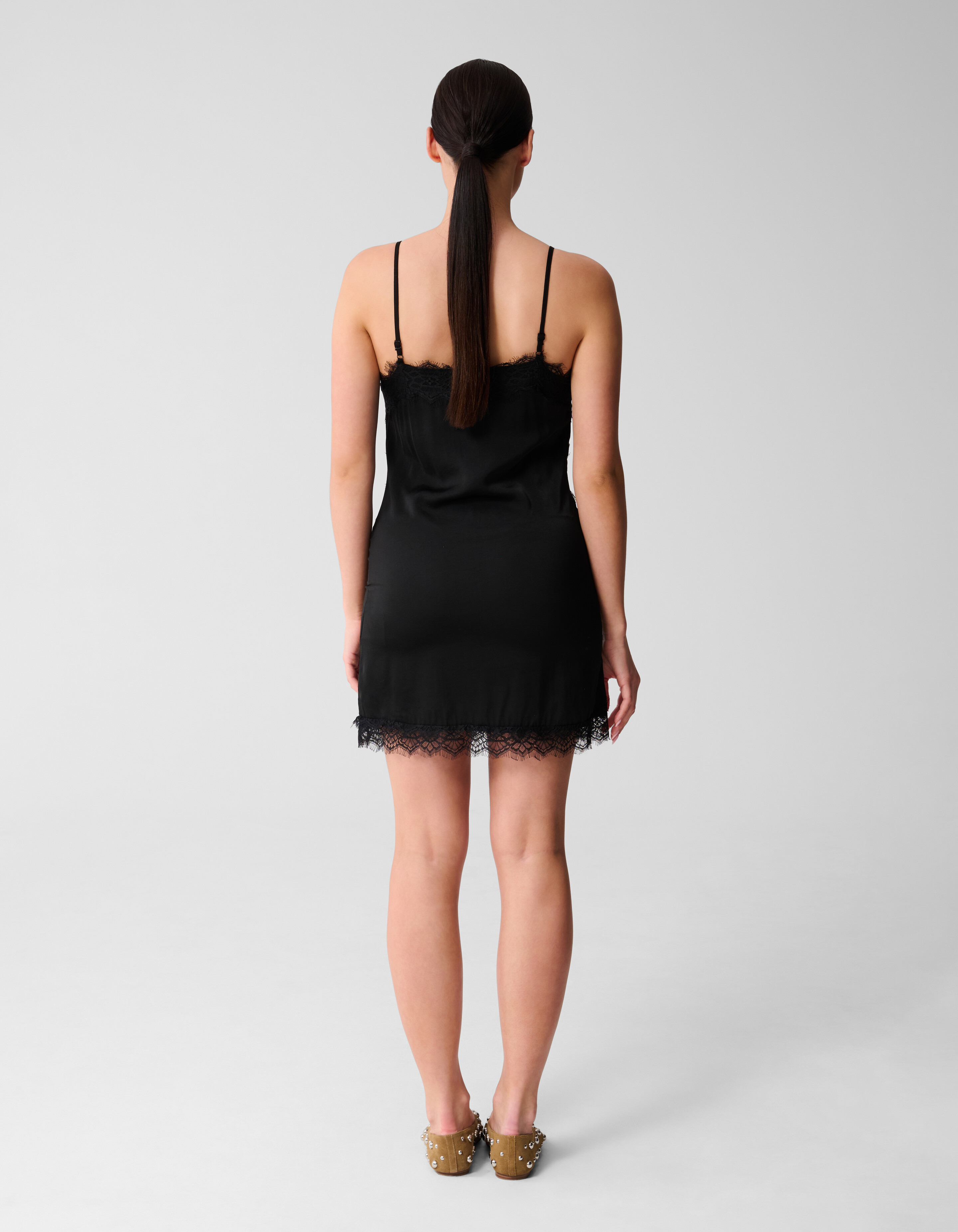 Kanten Mini Jurk Zwart SHOEBY WOMEN