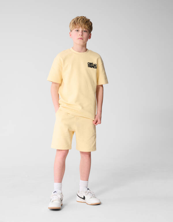 Cafe Tropico Towelling T-shirt Geel SHOEBY BOYS