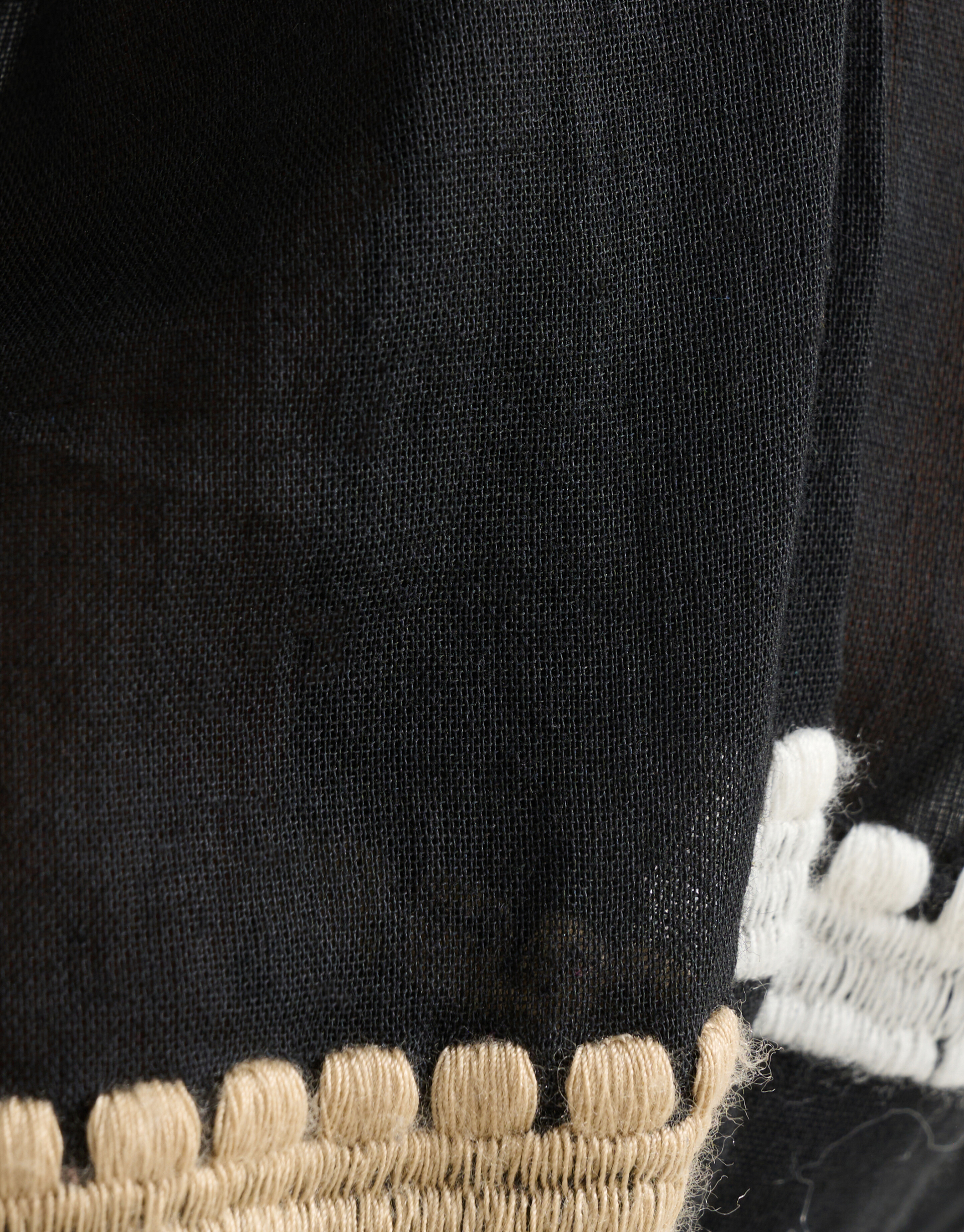 Embroidery Blouse Zwart SHOEBY WOMEN