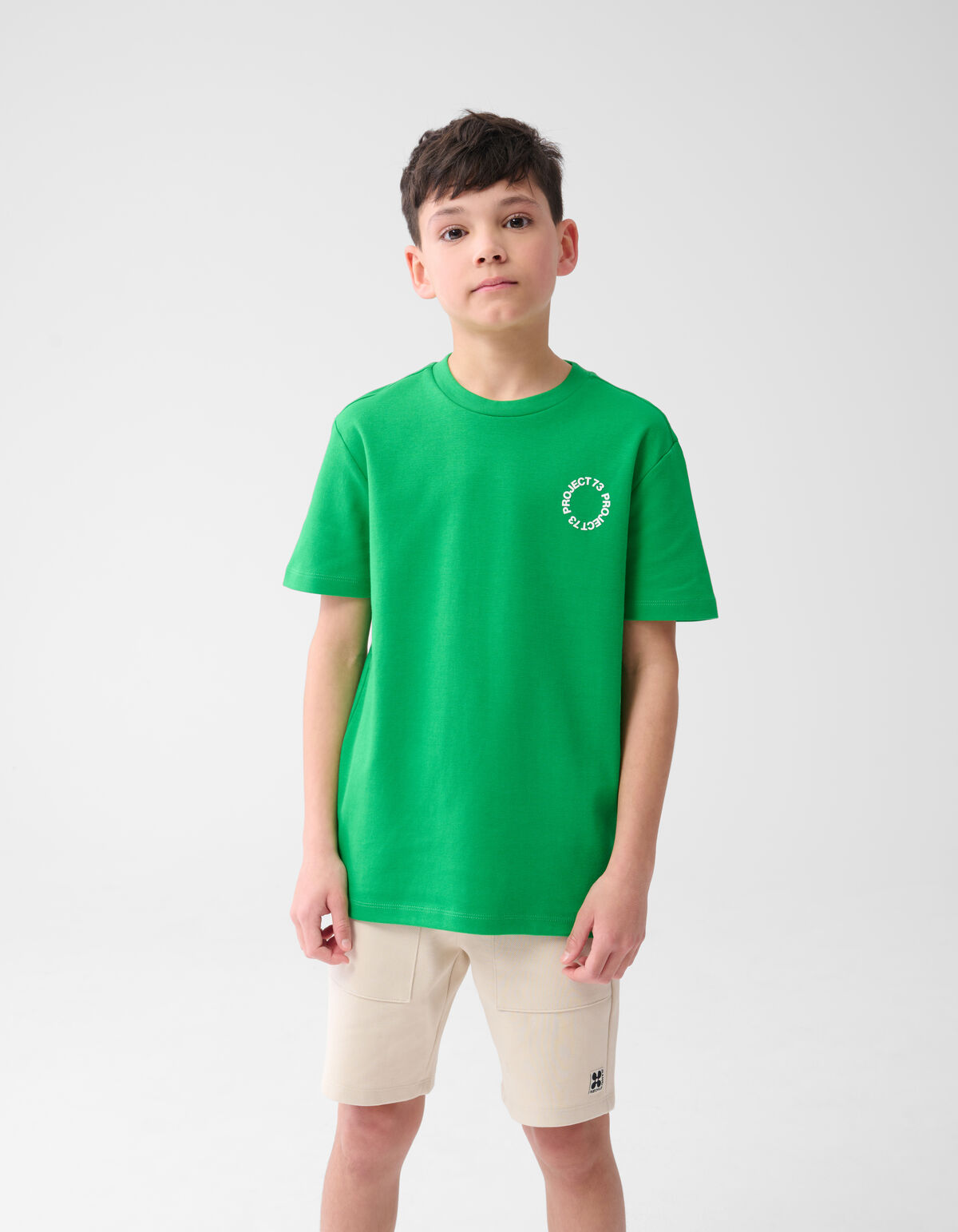 Tekst T-shirt Groen SHOEBY BOYS