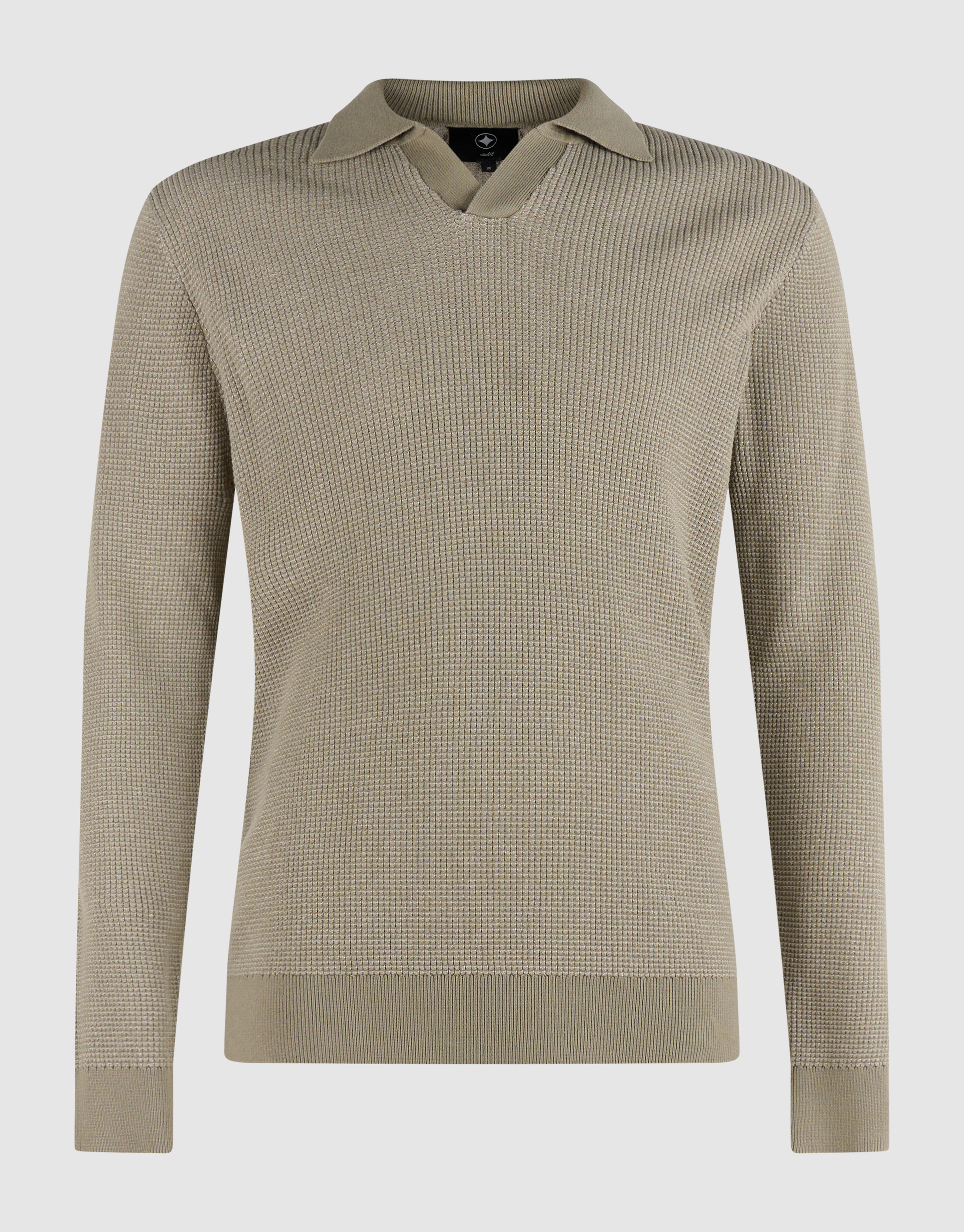 Gebreide Polo Trui Groen SHOEBY MEN
