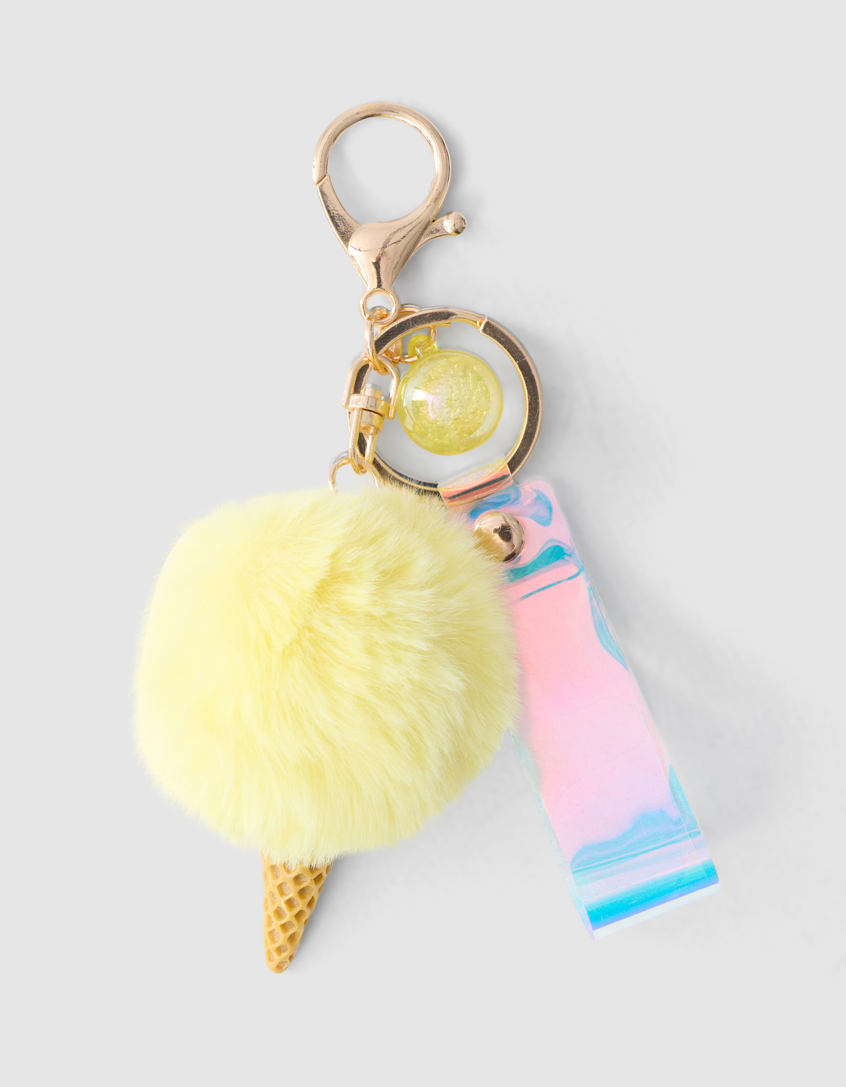Icecream Sleutelhanger Lichtgeel SHOEBY ACCESSOIRES