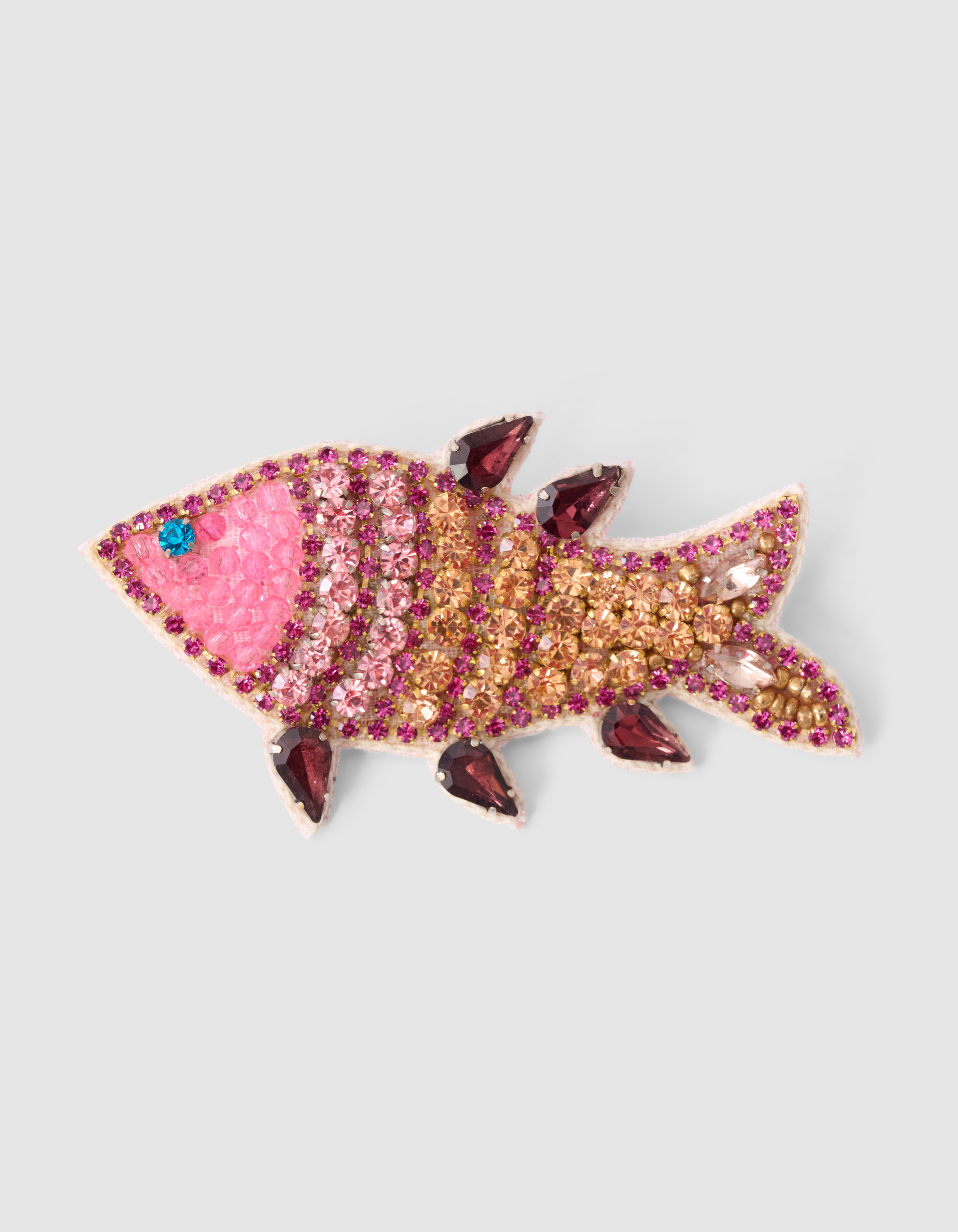 Beaded Vis Broche Roze SHOEBY ACCESSOIRES