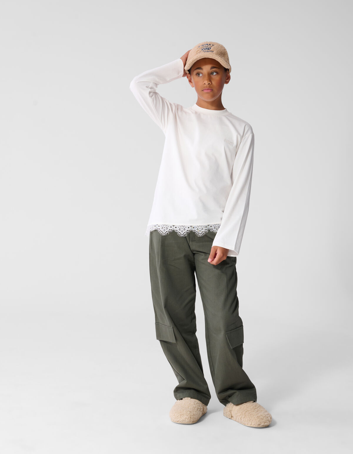 Cargo Barrel Fit Broek Donkergroen SHOEBY GIRLS