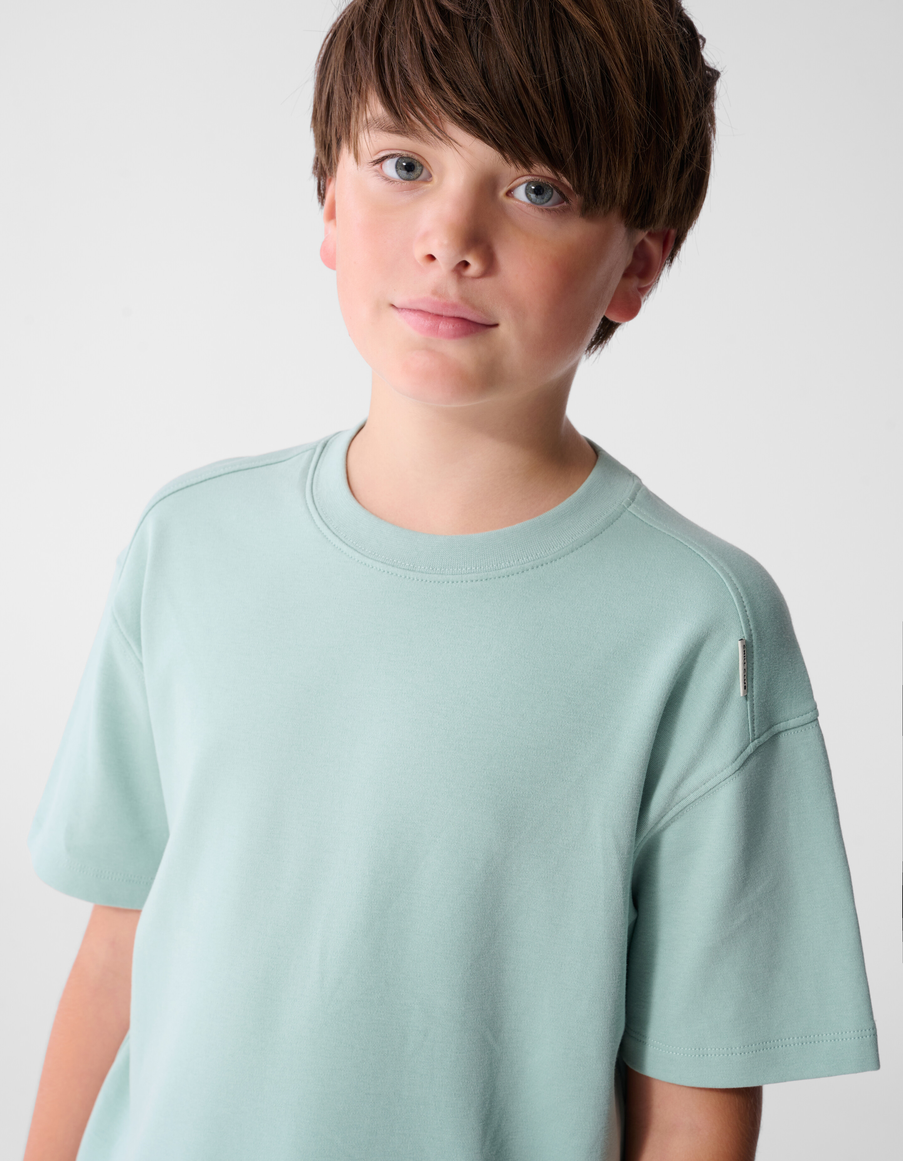 Basis Label T-Shirt Lichtgroen SHOEBY BOYS
