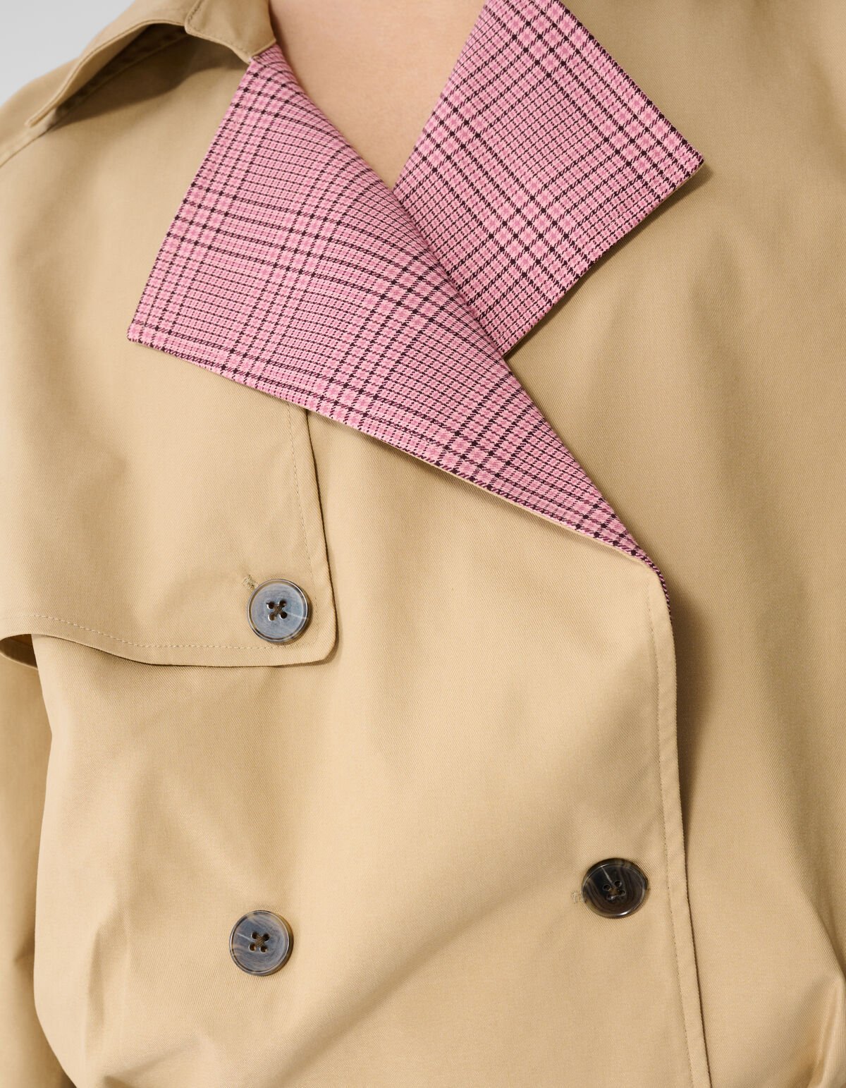 Oversized Cropped Trench Jack Camel SHOEBY WOMEN