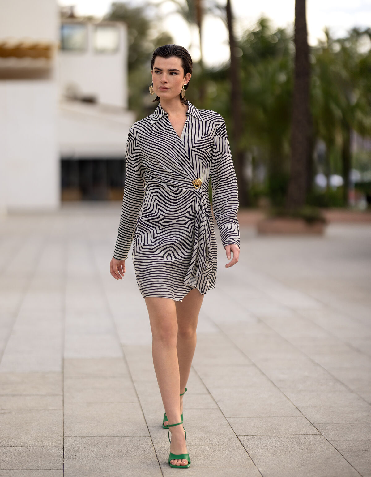 Twisted Buckle Jurk Gebroken Wit SHOEBY WOMEN