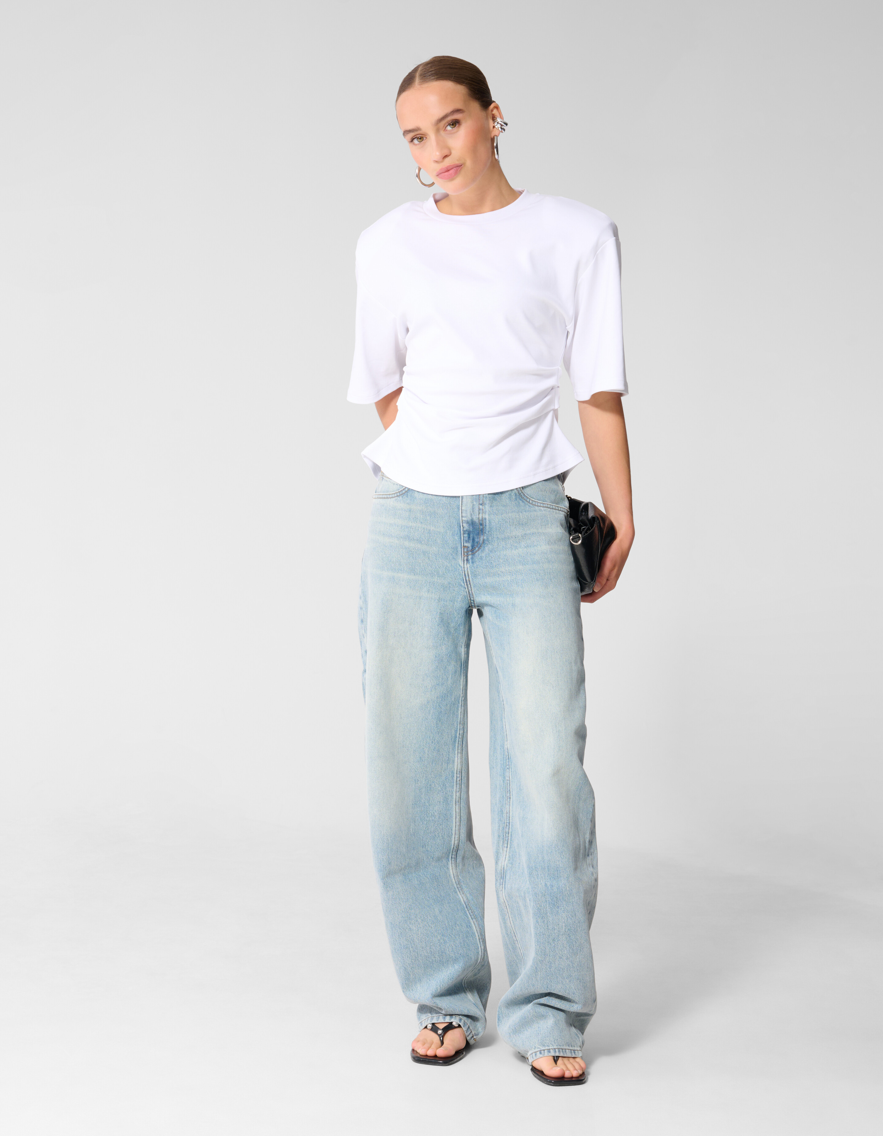 Heavy Barrel Fit Jeans Lichtblauw SHOEBY WOMEN