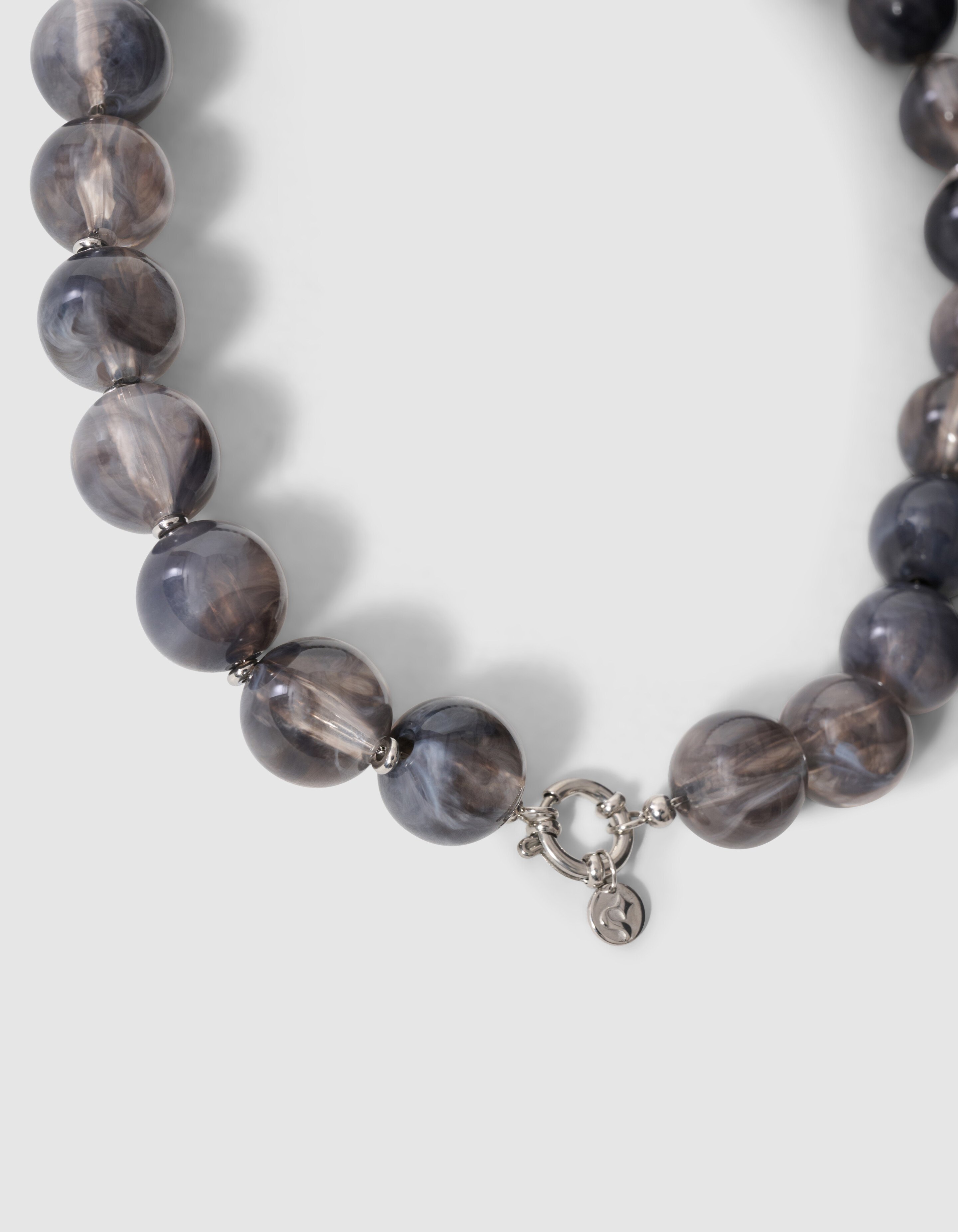 Kralen Ketting Grijs SHOEBY ACCESSOIRES