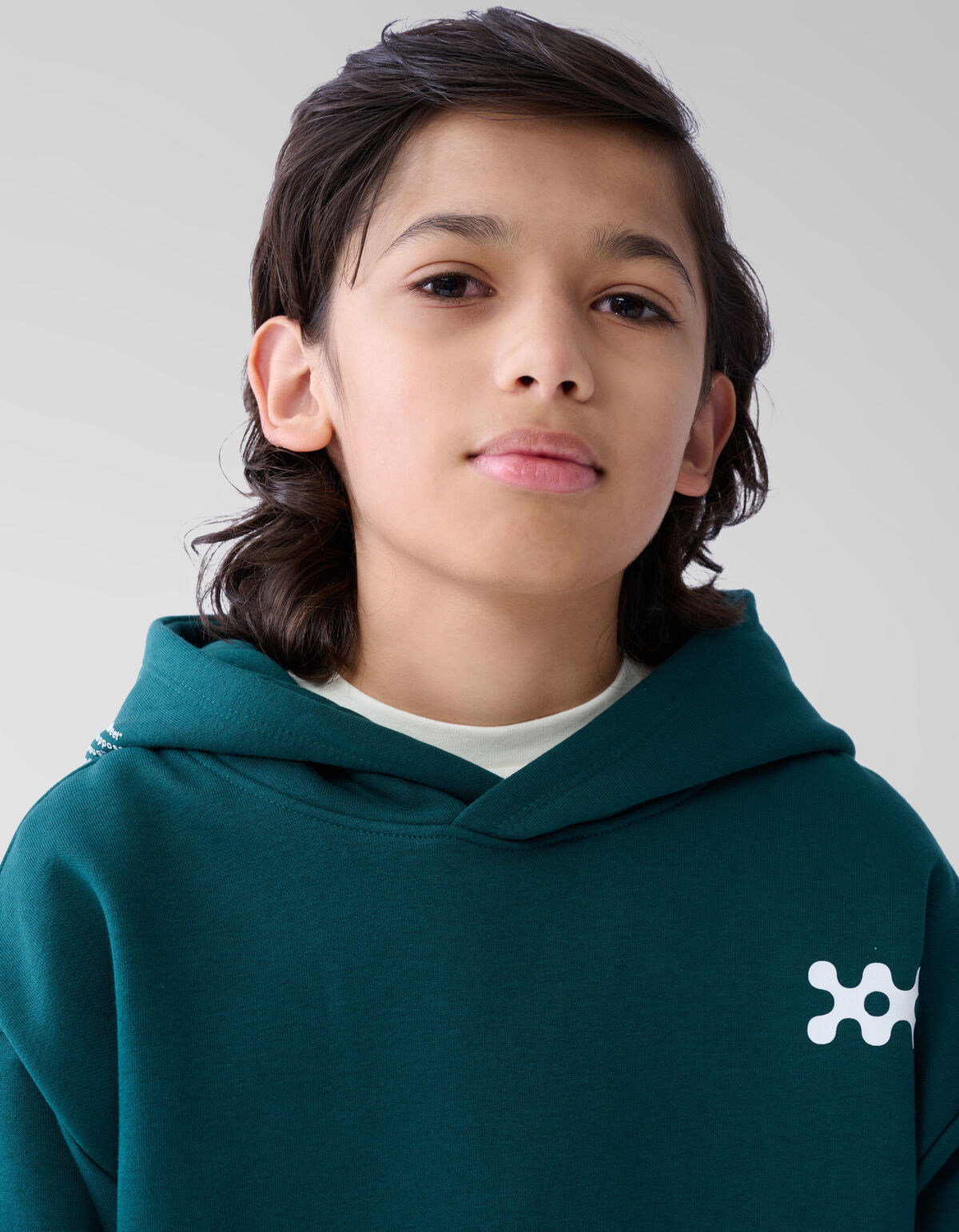 Basis Artwork Hoodie Donkergroen SHOEBY BOYS