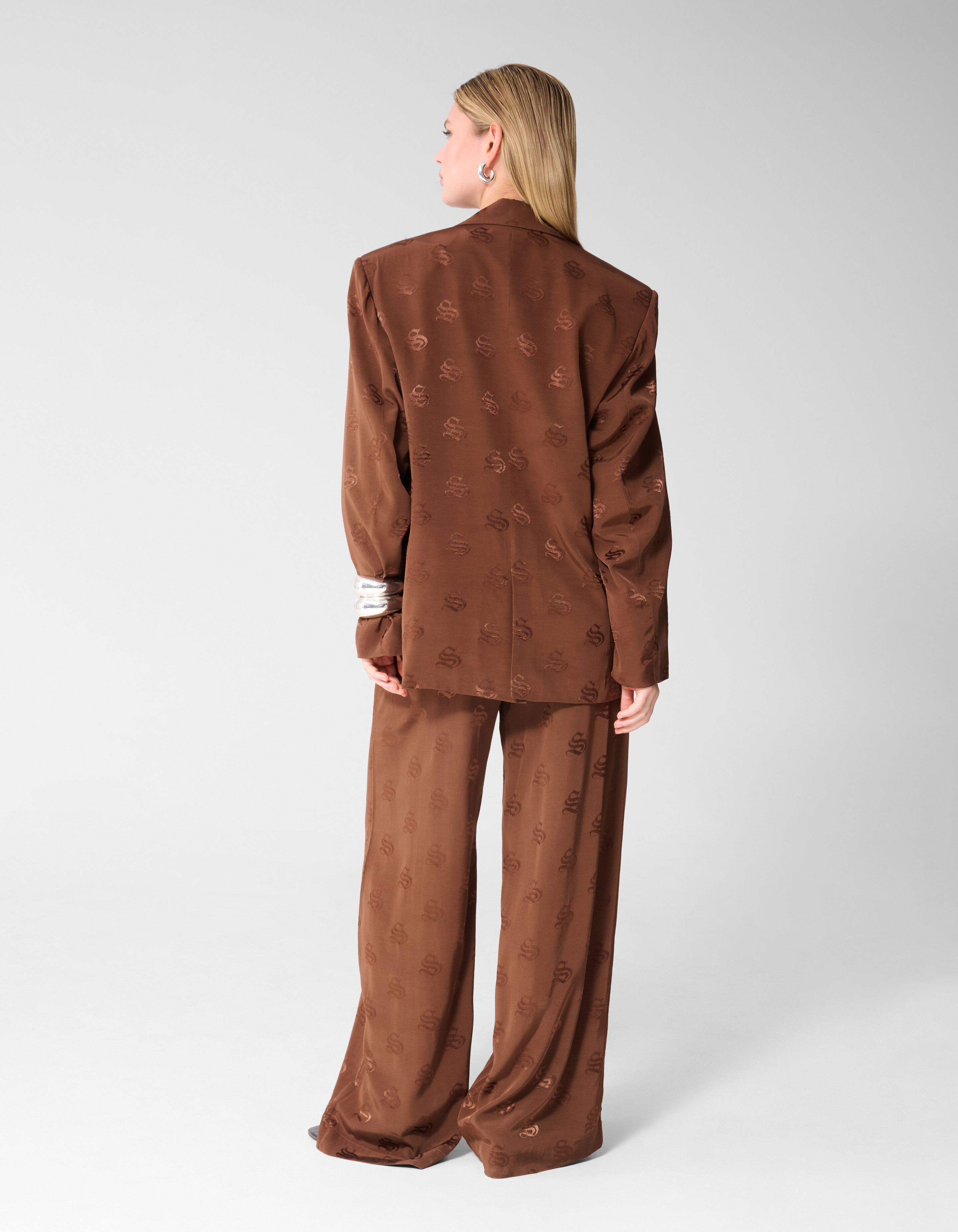 Jacquard Blazer Bruin SHOEBY WOMEN