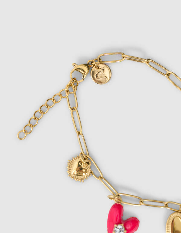 Charm Chain Armband Goud SHOEBY ACCESSOIRES