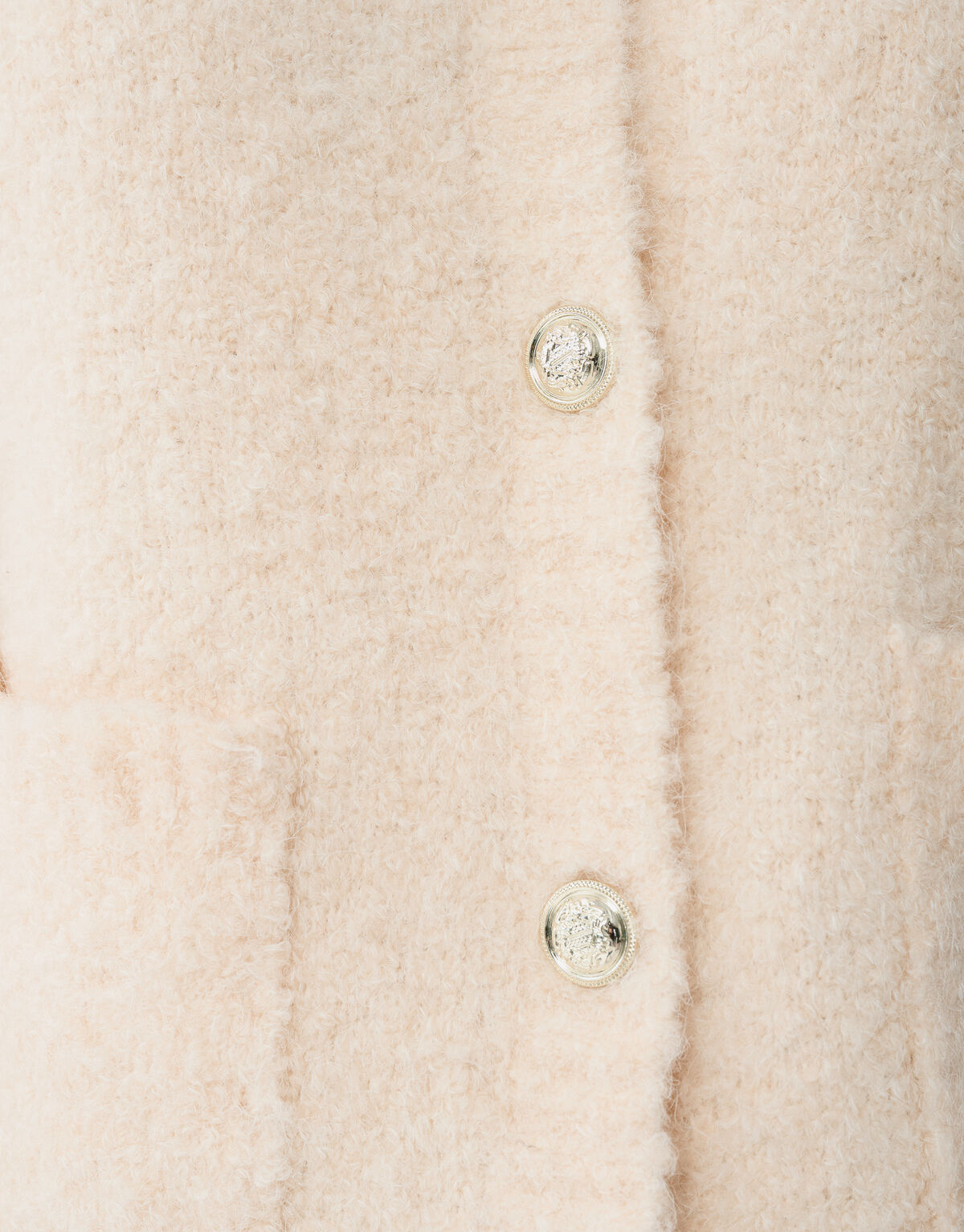 Teddy Knit Vest Gebroken Wit SHOEBY WOMEN